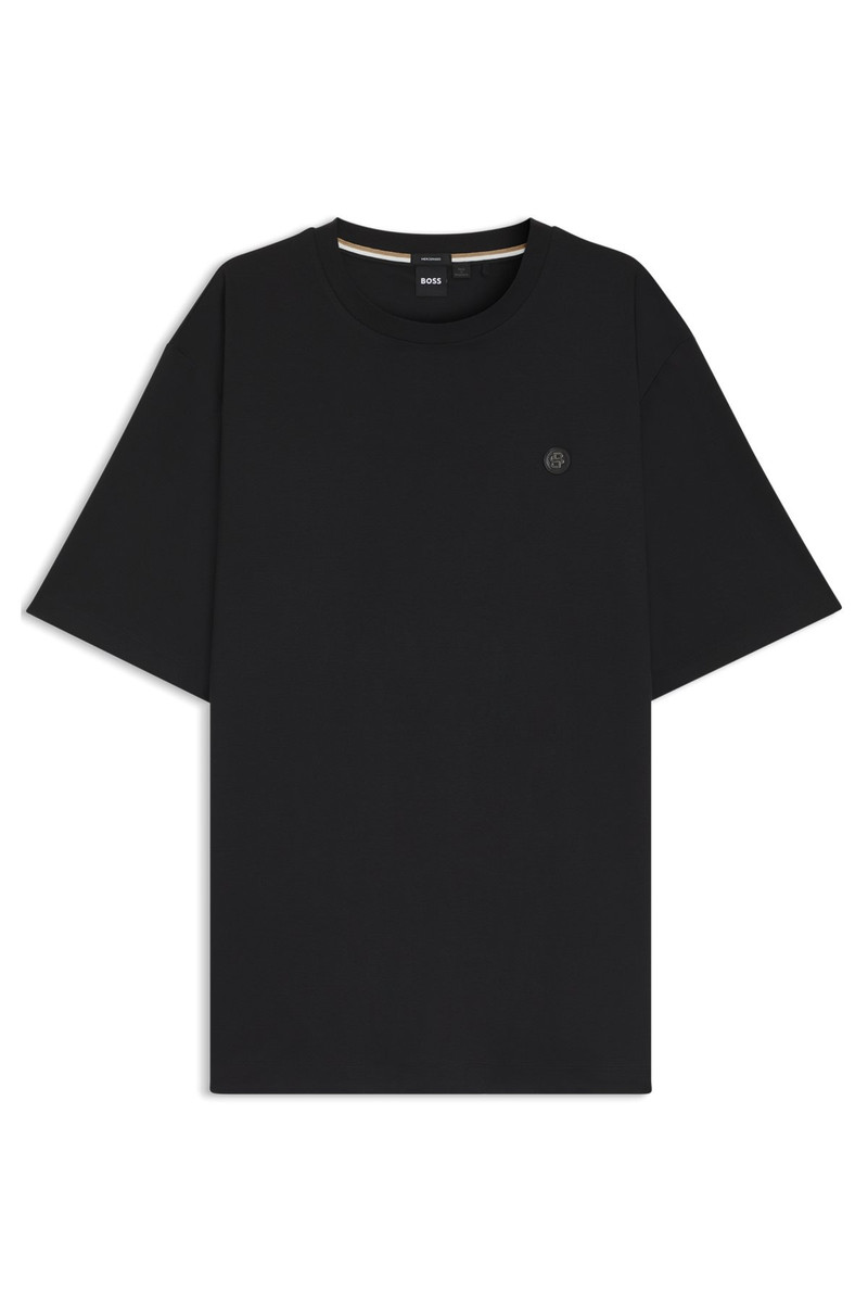 REGULAR-FIT T-SHIRT IN MERCERIZED INTERLOCK COTTON 1