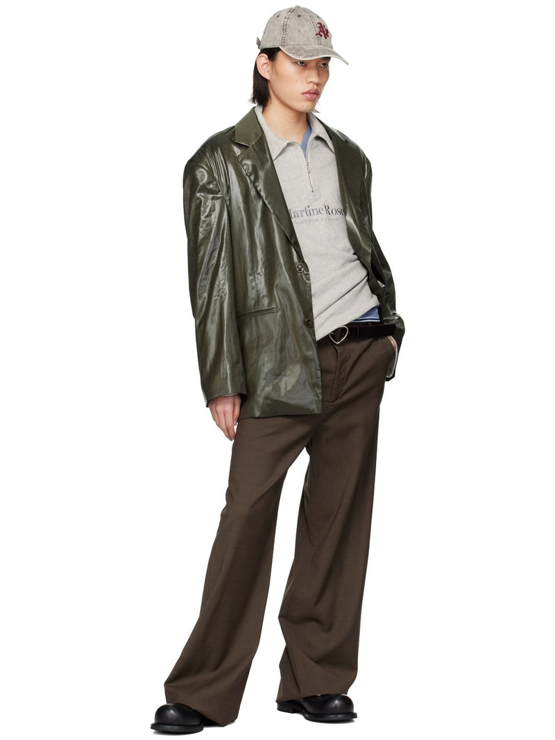 Martine Rose Black Bulb Toe Ring Loafers outlook