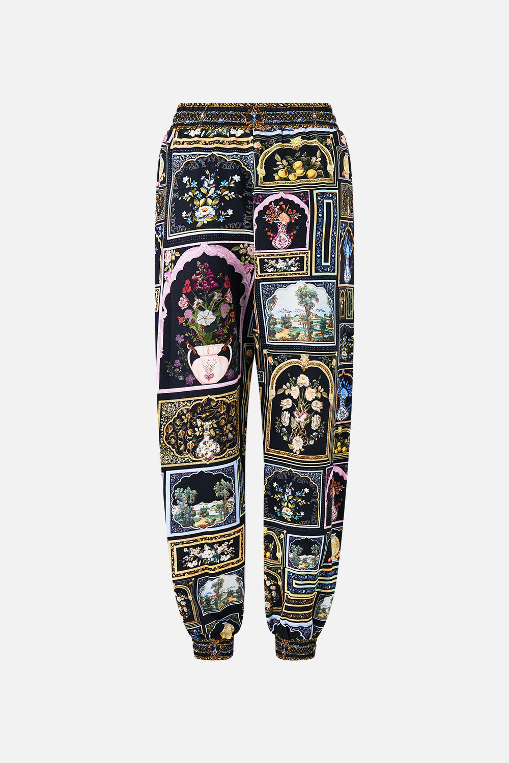 JERSEY TRACK PANT WITH SILK DETAILS - 8