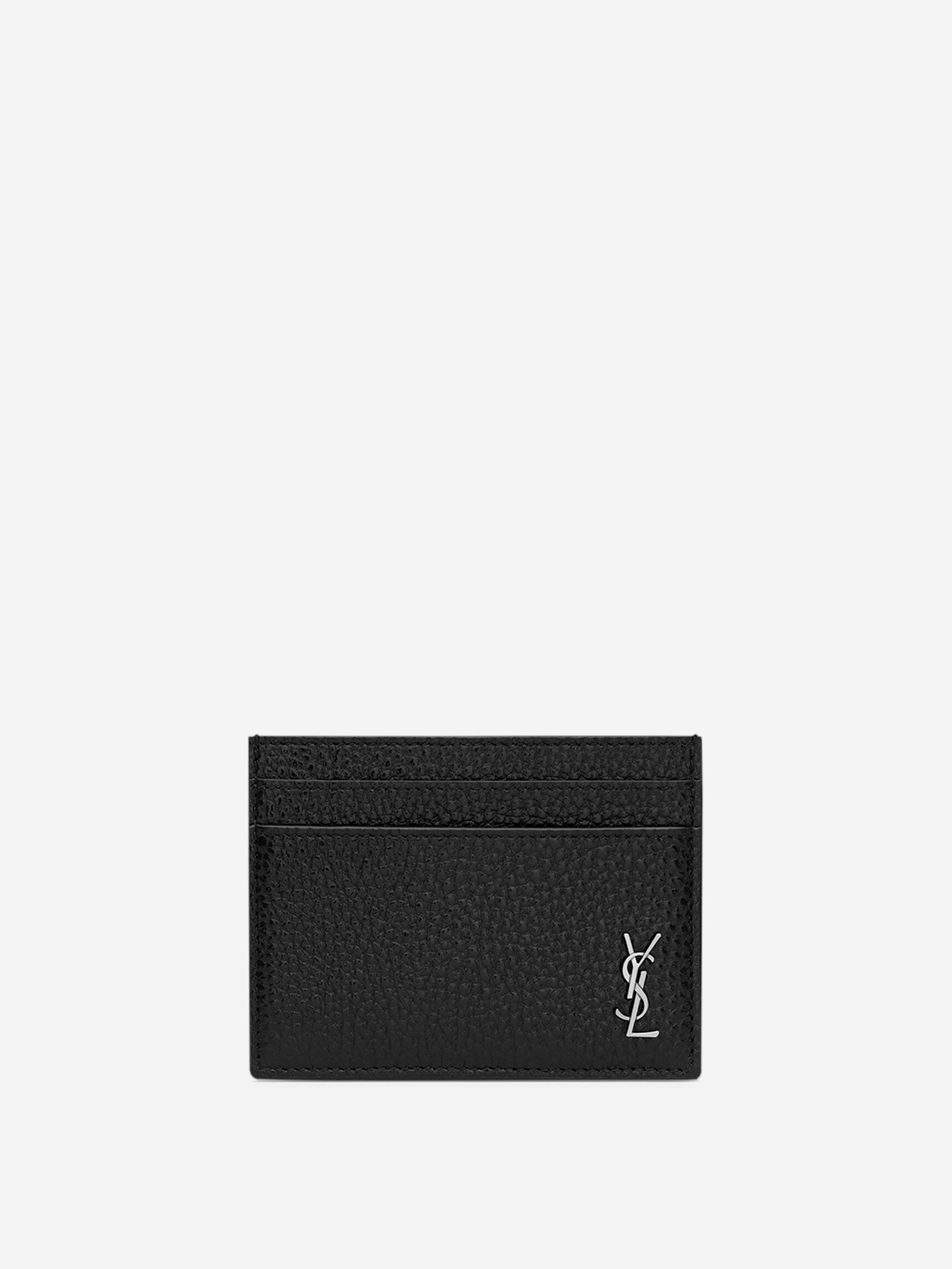 LOGO LEATHER CARD HOLDER - 1