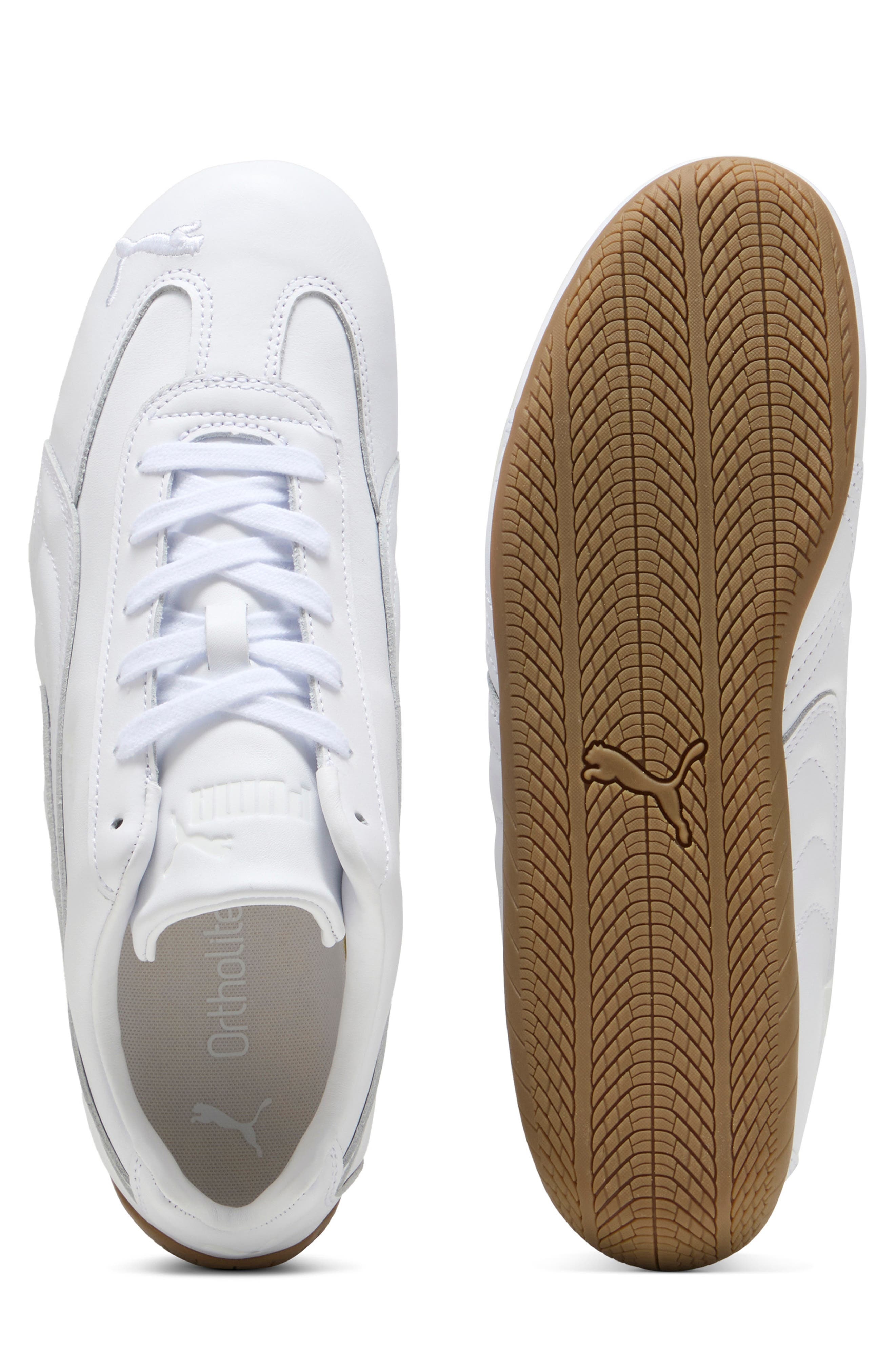 PUMA Speedcat Leather Sneaker in Puma White at Nordstrom - 8