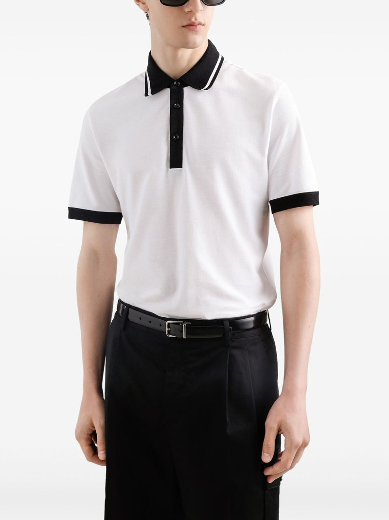 contrast-trim polo shirt 4