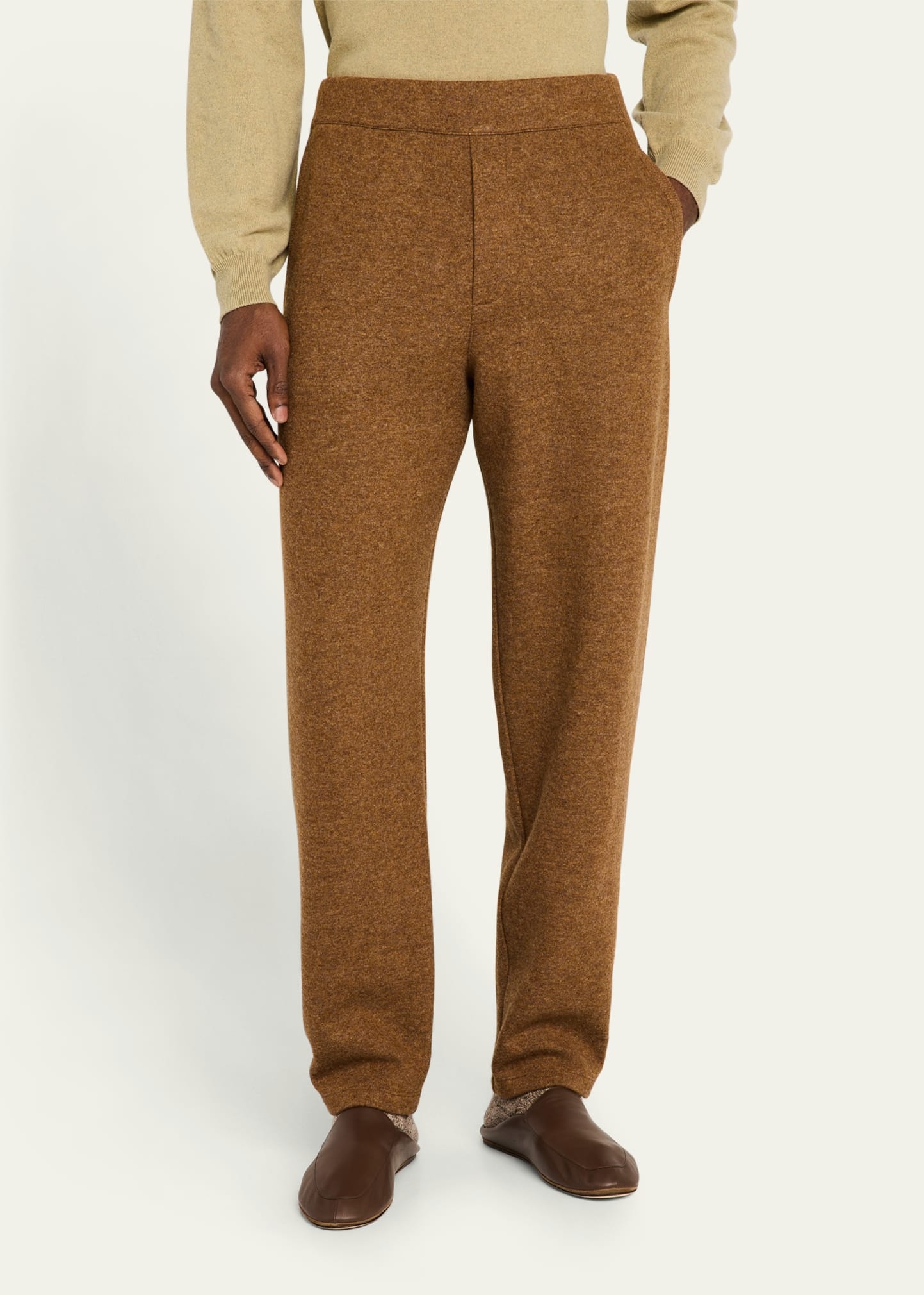 Men's Rio Bodro Novalis Cashmere Melange Pull-On Pants - 4
