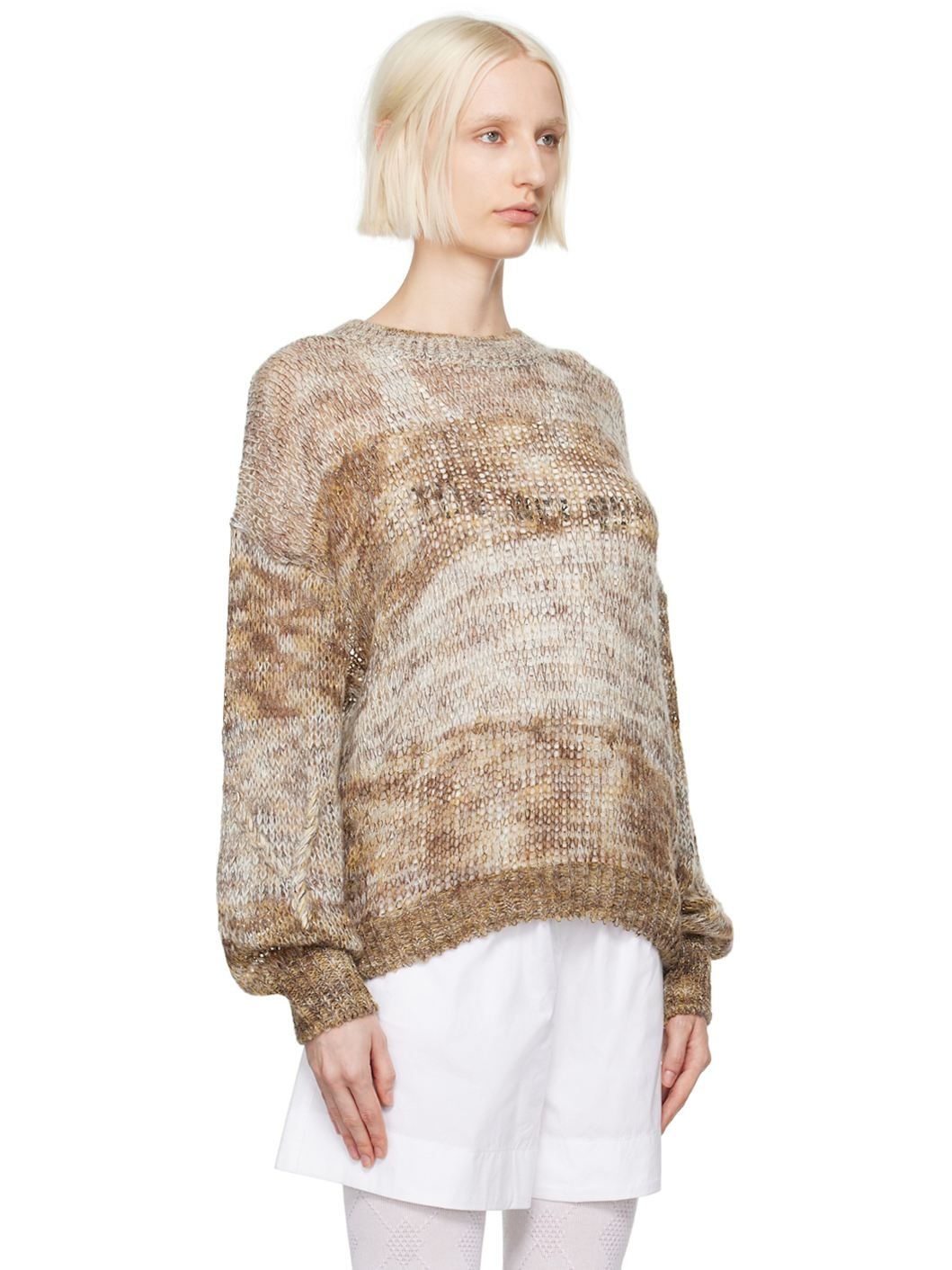 Tan Shimmer Sweater - 2