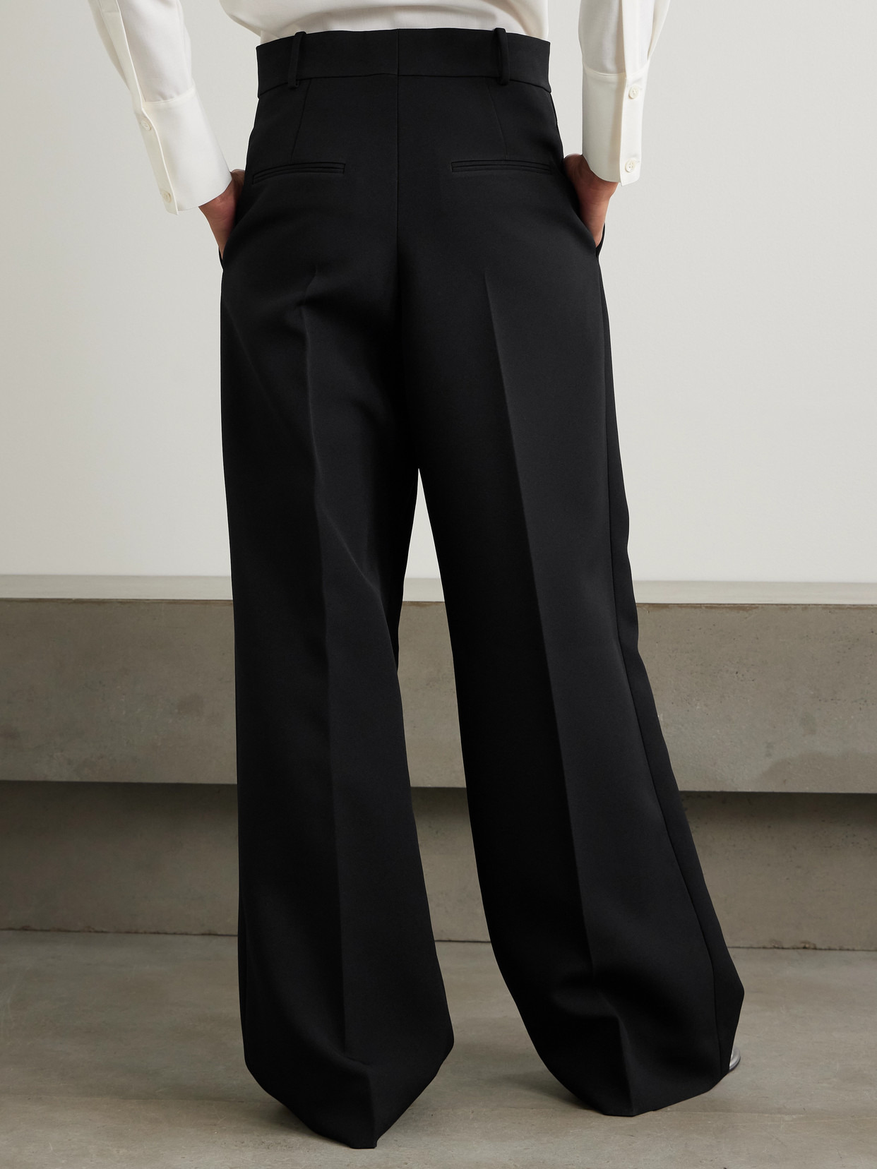 Wide-leg Twill Pants - 3