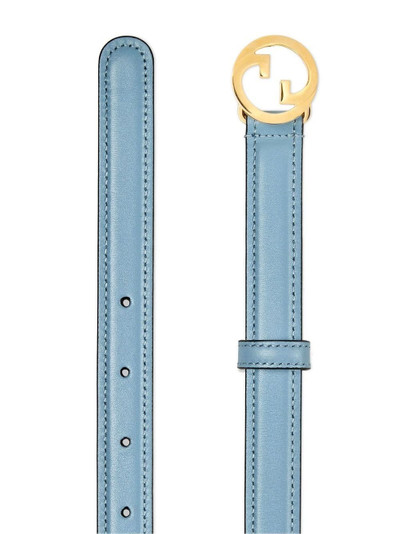 GUCCI Blondie skinny leather belt outlook