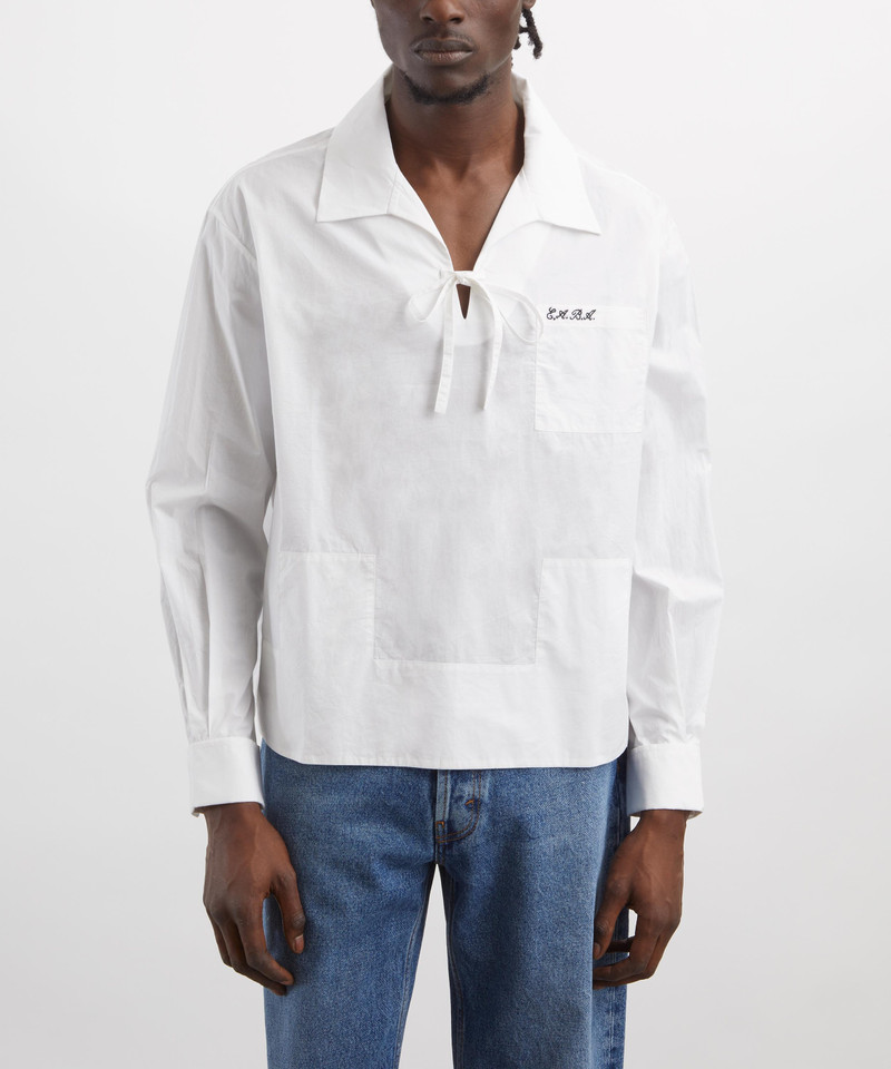BODE Cotton Maze Long-Sleeve Shirt outlook