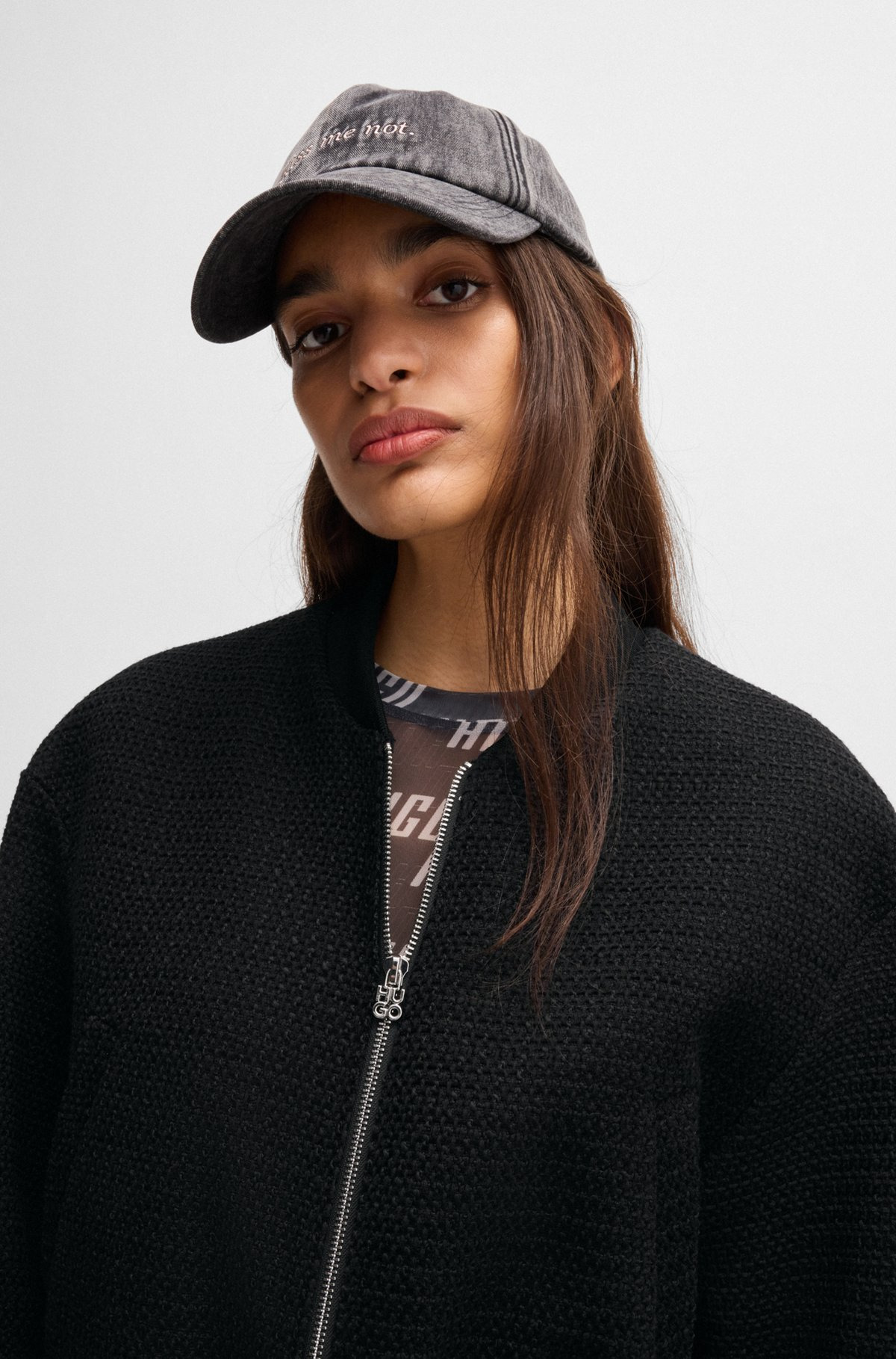 RELAXED-FIT JACKET IN BOUCLÉ - 5