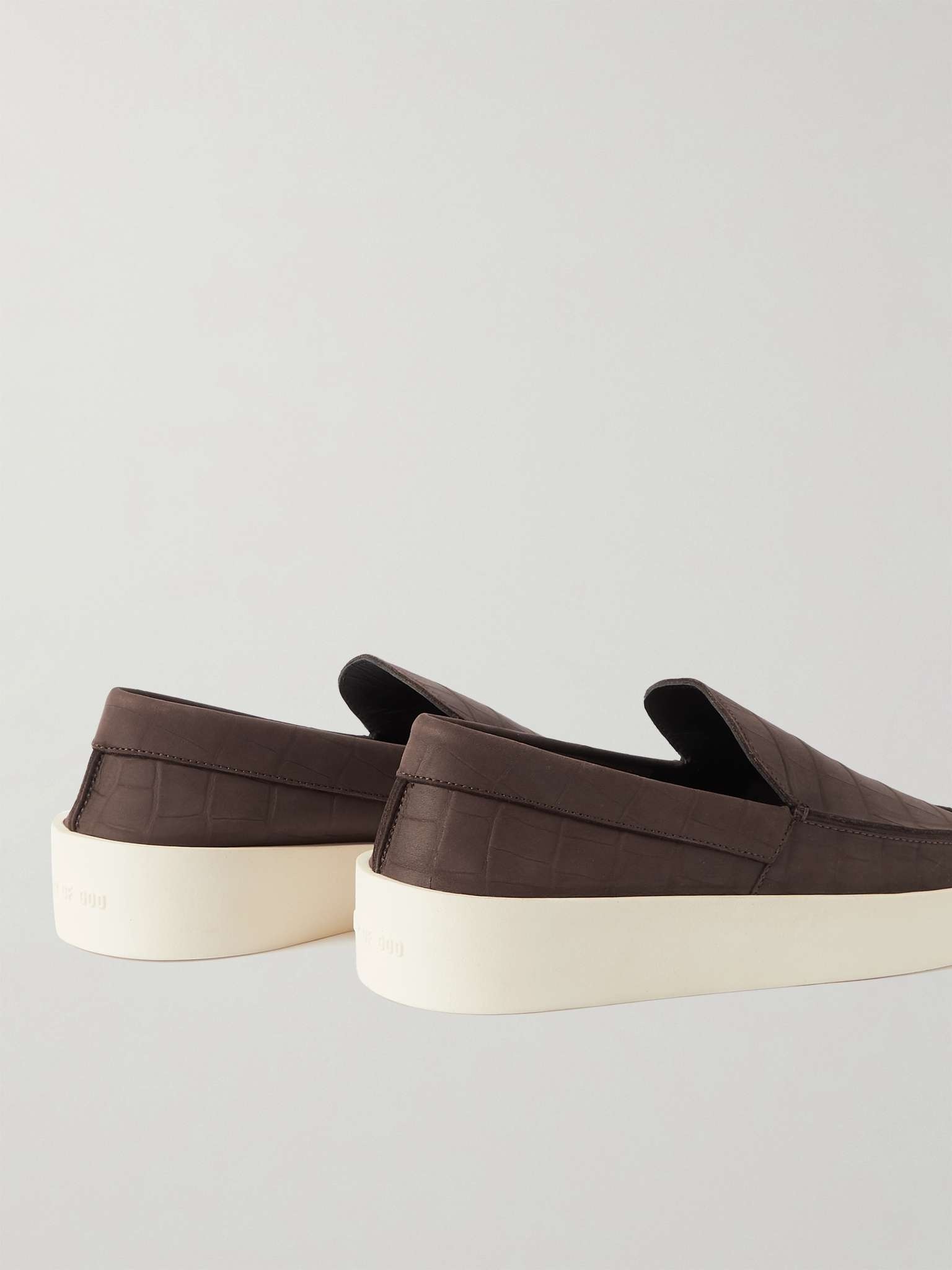 Croc-Effect Leather Espadrilles - 5