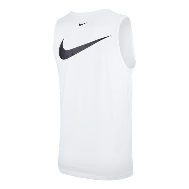 Nike Nike Swoosh Casual Sports Printing Breathable Vest White CQ5293-100 outlook