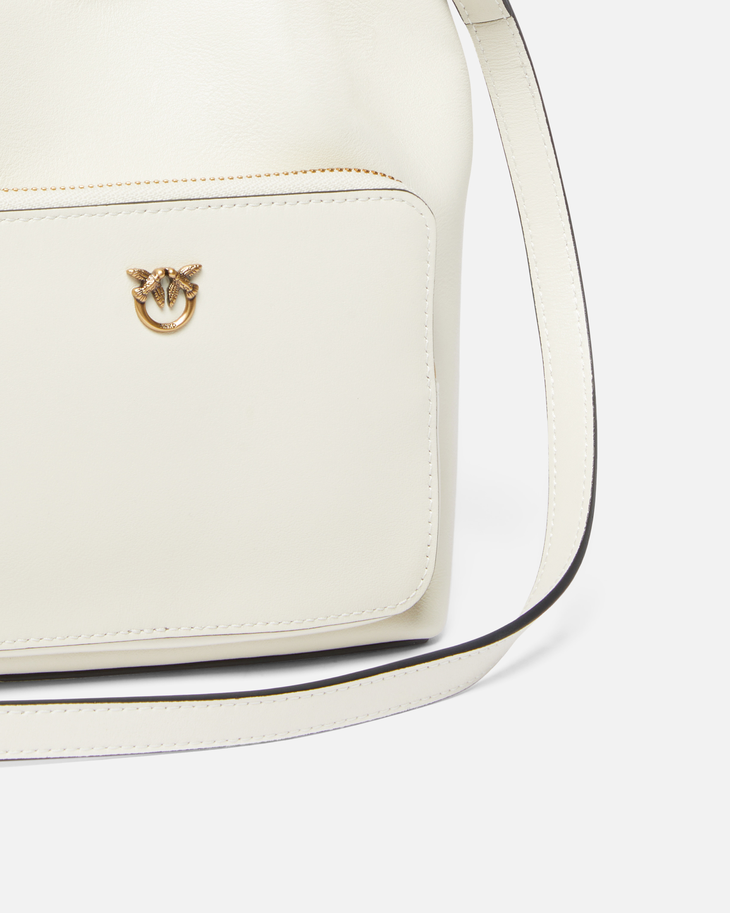 SMALL LEATHER CARGO BUCKET BAG WITH BRAIDING - 3