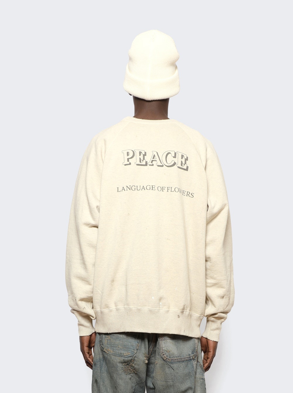 SAINT M×××××× Daisy Sweatshirt Grey | thewebster | REVERSIBLE