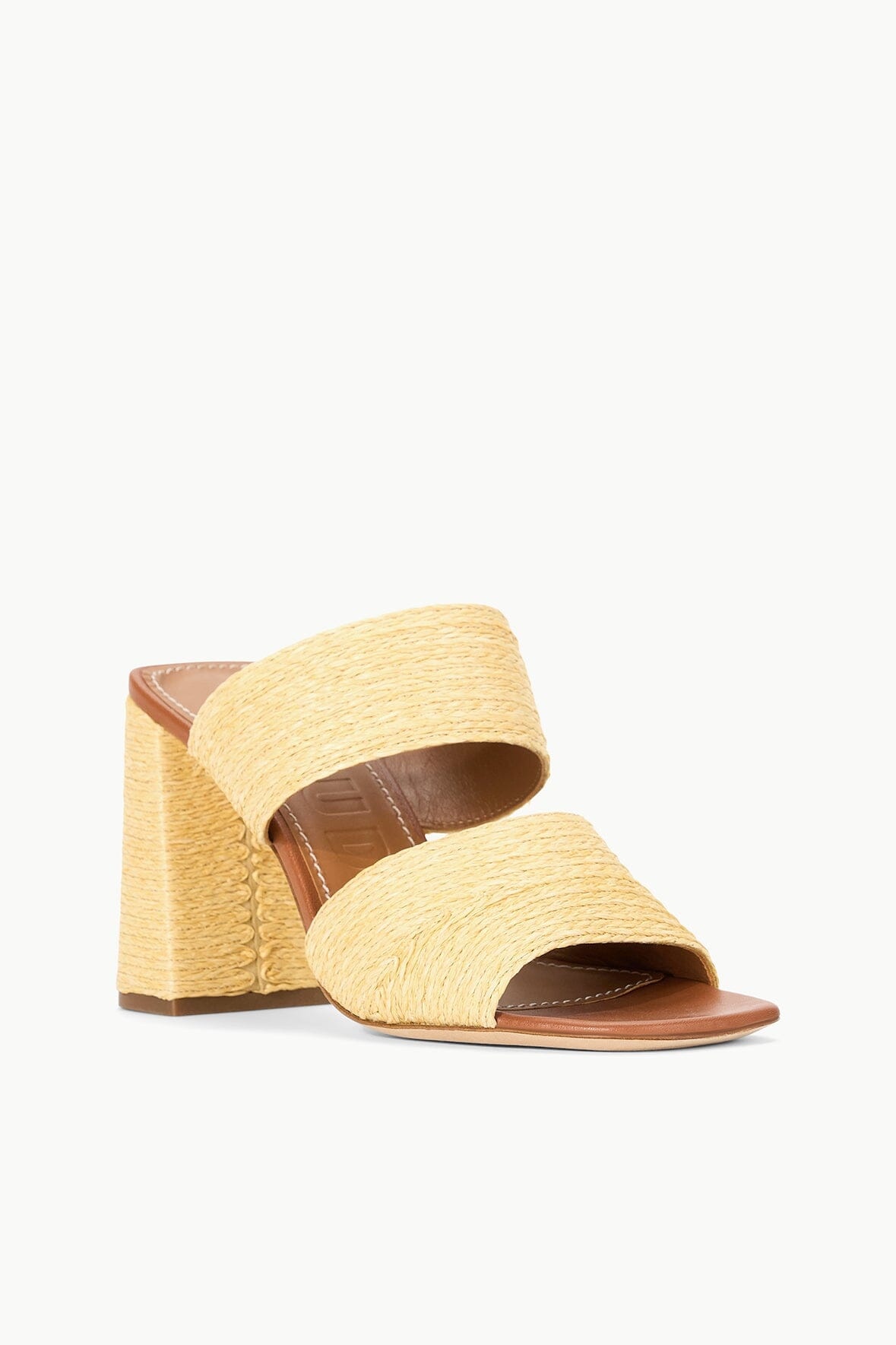 STAUD SKYLAR HEEL NATURAL RAFFIA - 3