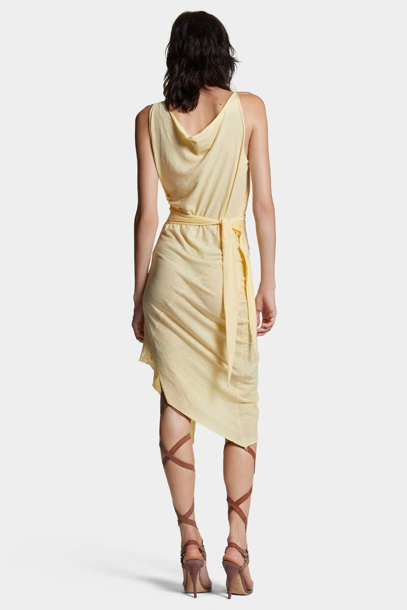 ASYMMETRICAL DYED JERSEY DRESS 4