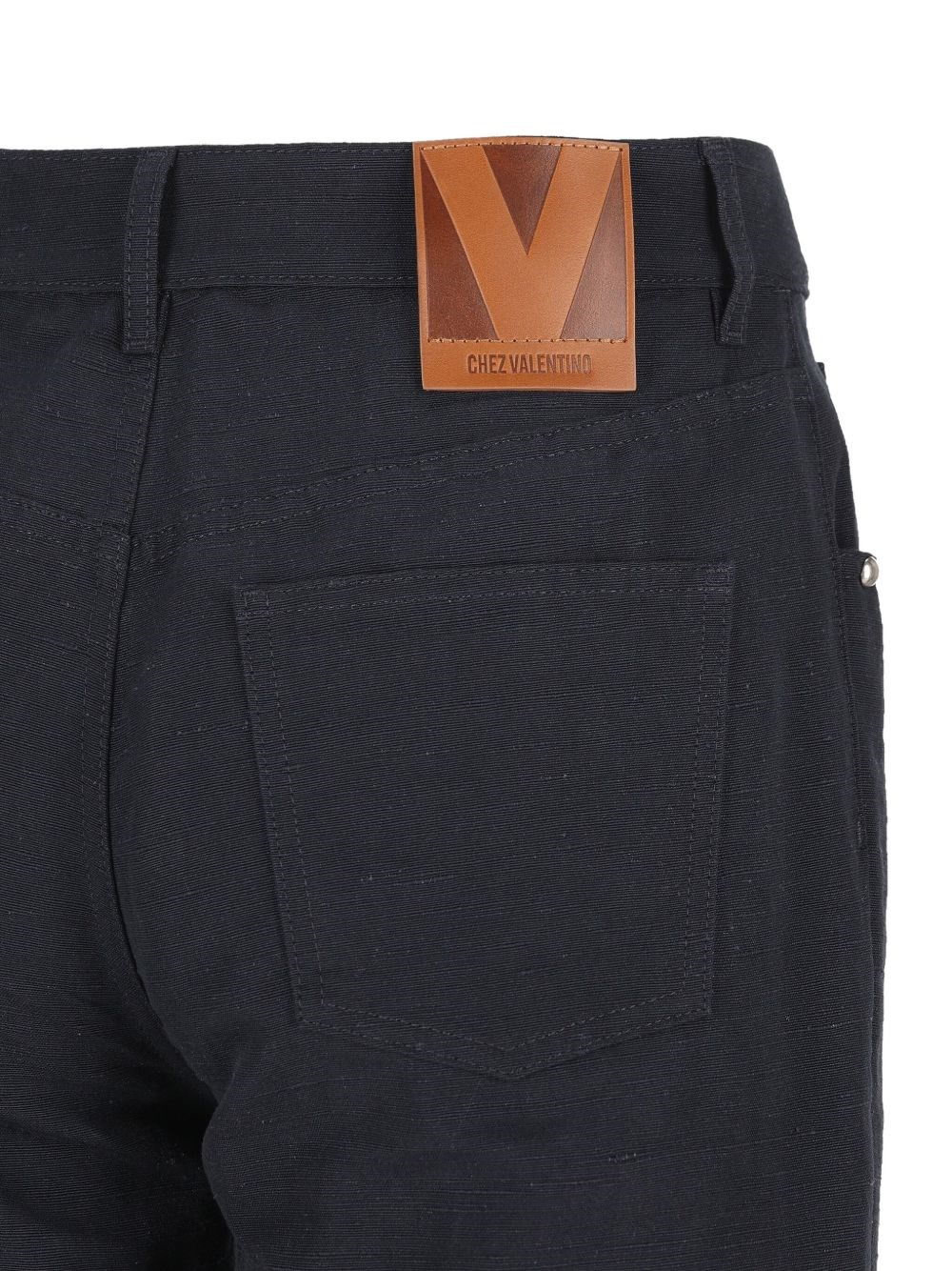 Embroidered cotton trousers - 4