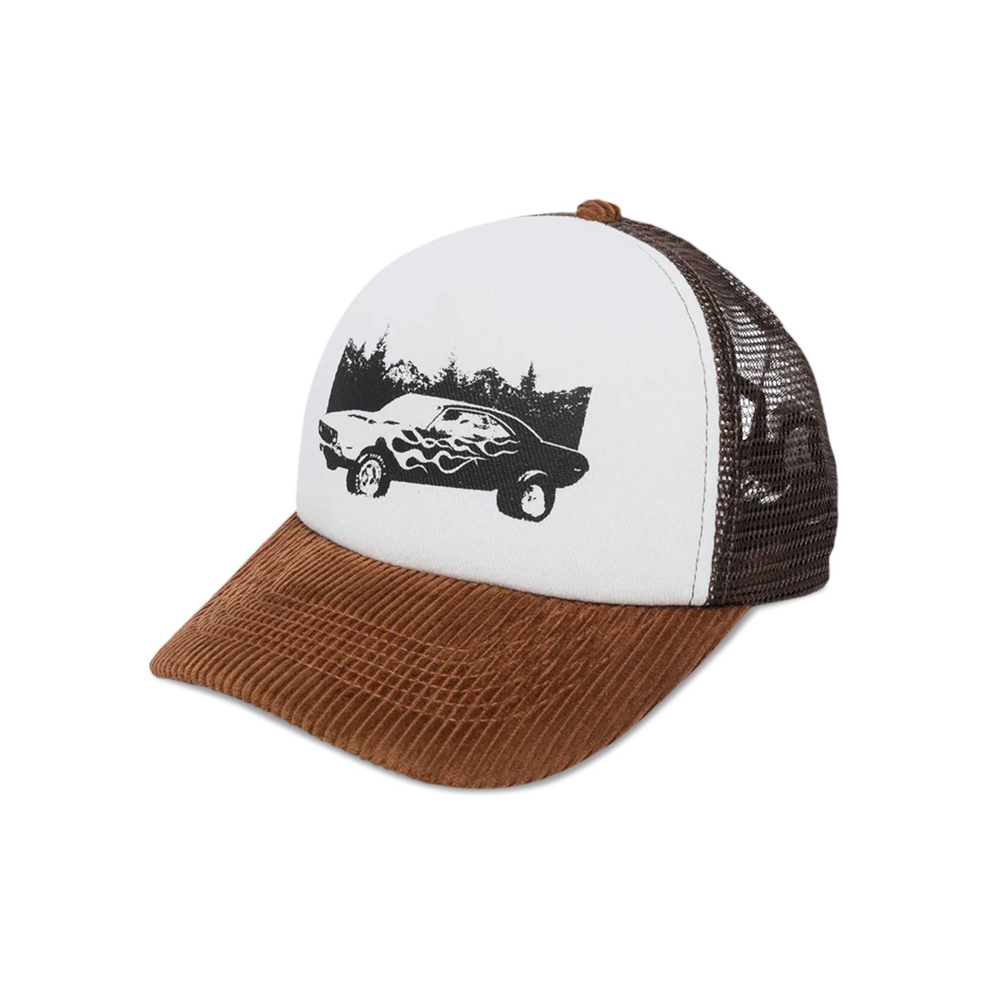 Palm Angels Car Baseball Cap 'Brown/Black' - 1