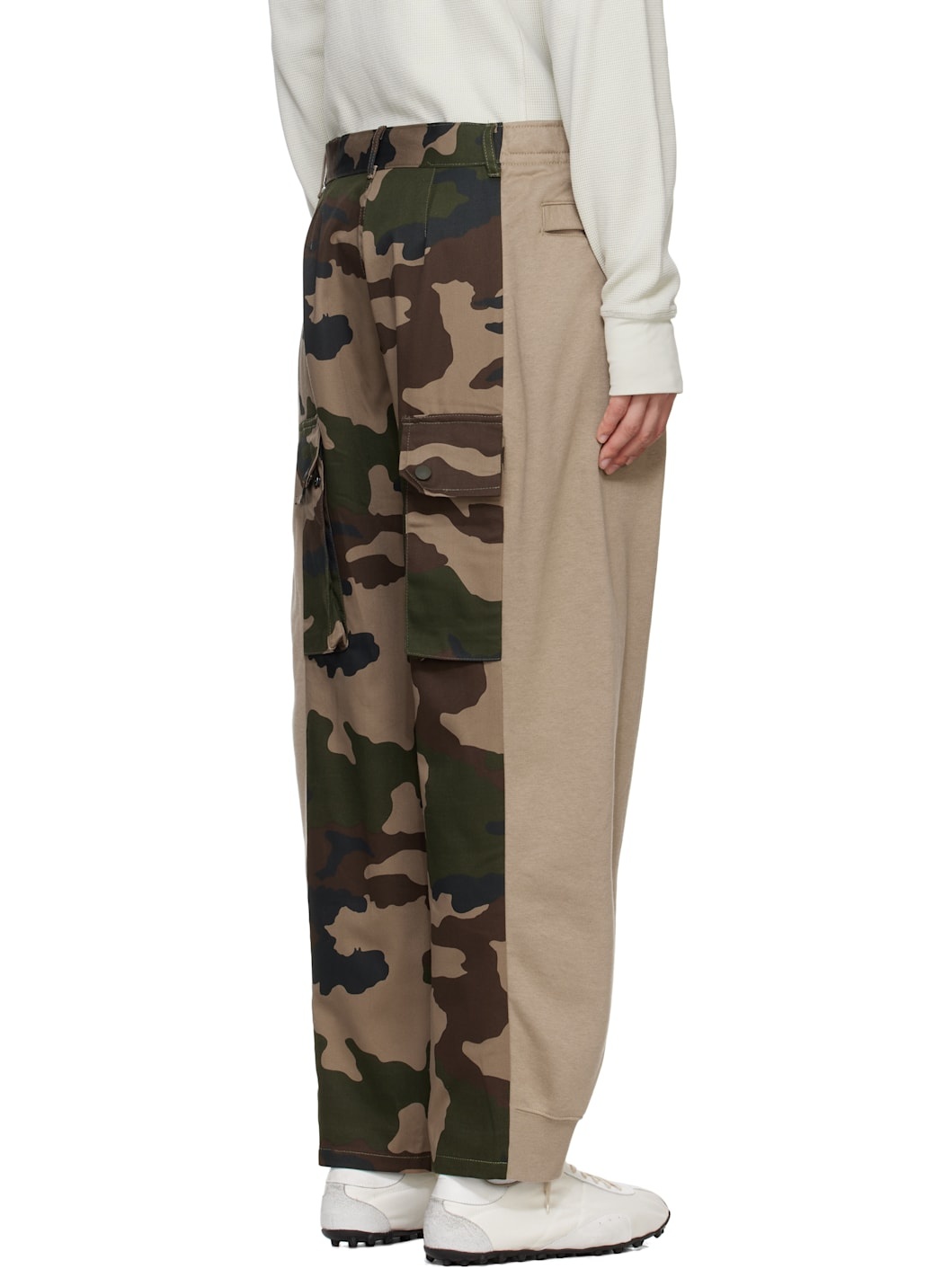 Beige & Khaki Camo 'Overjoggingcamouflague' Sweatpants - 3