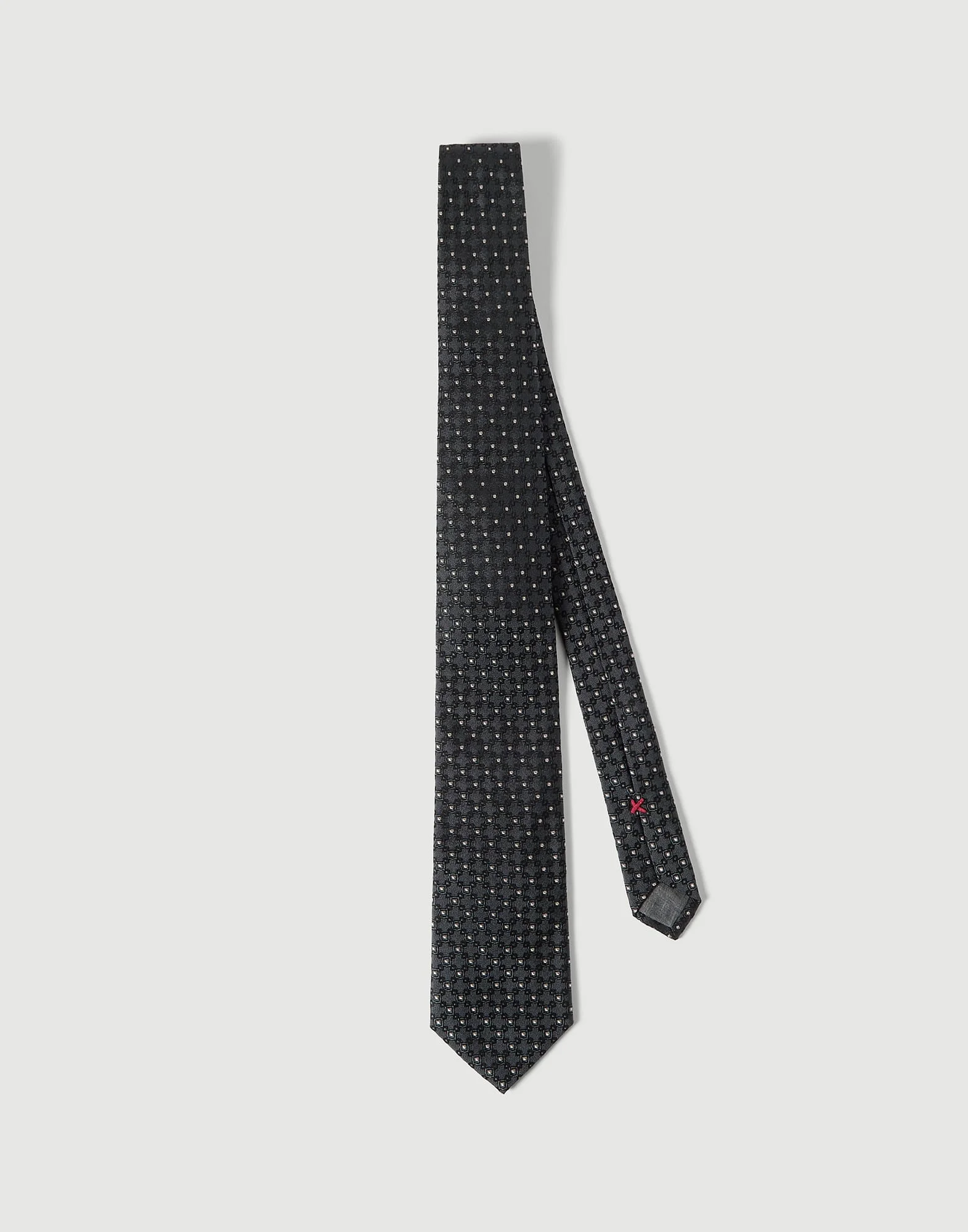 Silk jacquard tie - 1