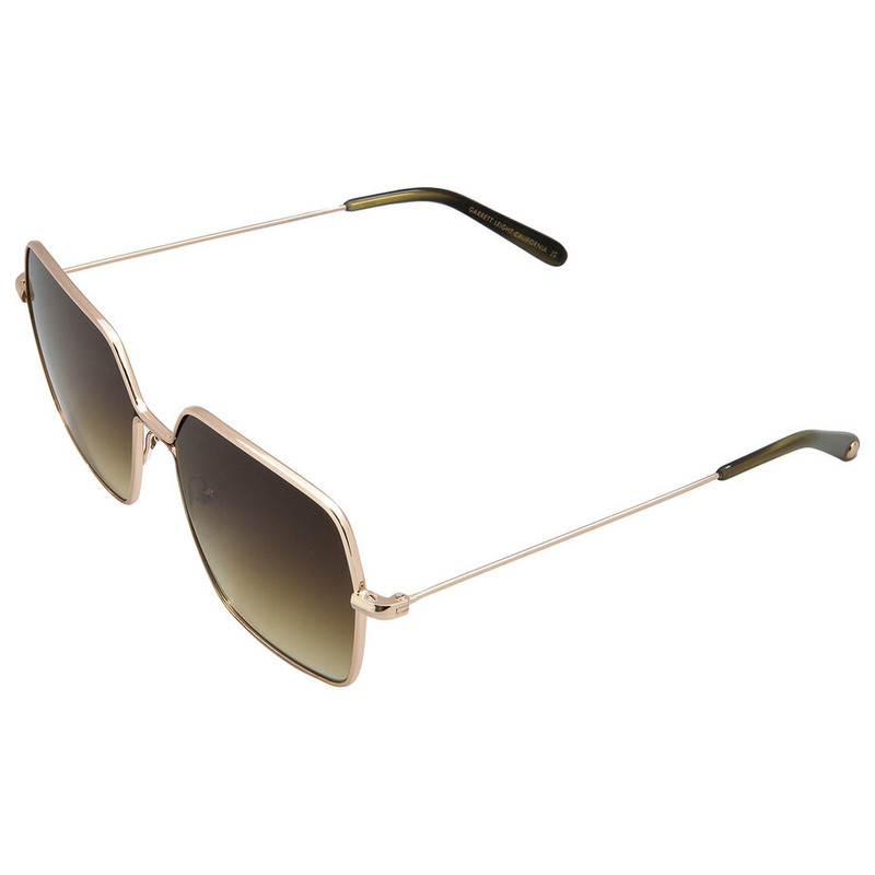 Garrett Leight MEADOW SUN Olive Gradient Square Ladies Sunglasses 4067 G-DGFR/OG 56 5