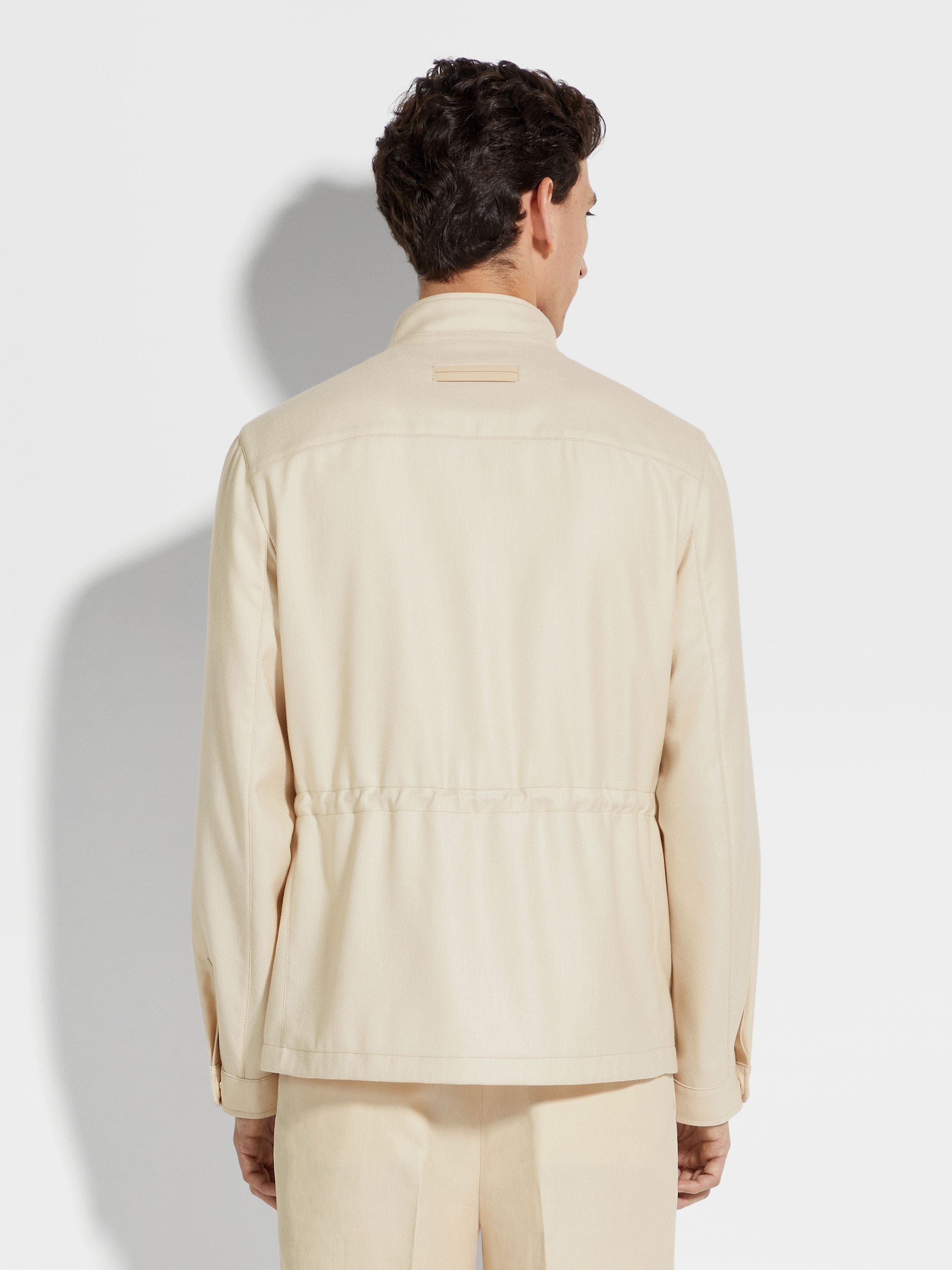 CASHMERE SILK AND LINEN BLOUSON - 5