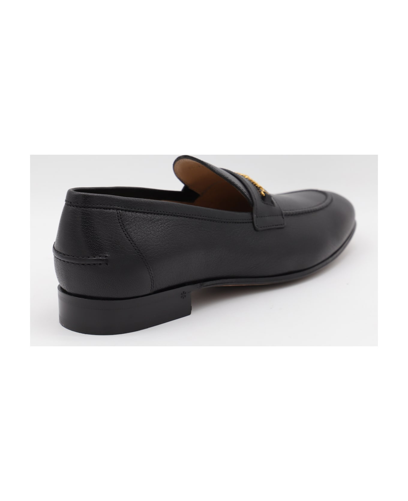 Black Leather Loafers - 3