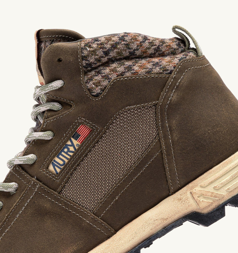 MALGA BOOTS IN NUBUCK LEATHER AND MESH COLOR HERB AND MOSSTONE 6