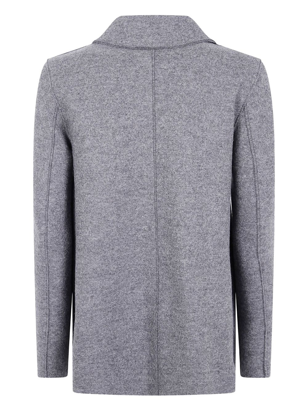 double-breasted wool coat - 2