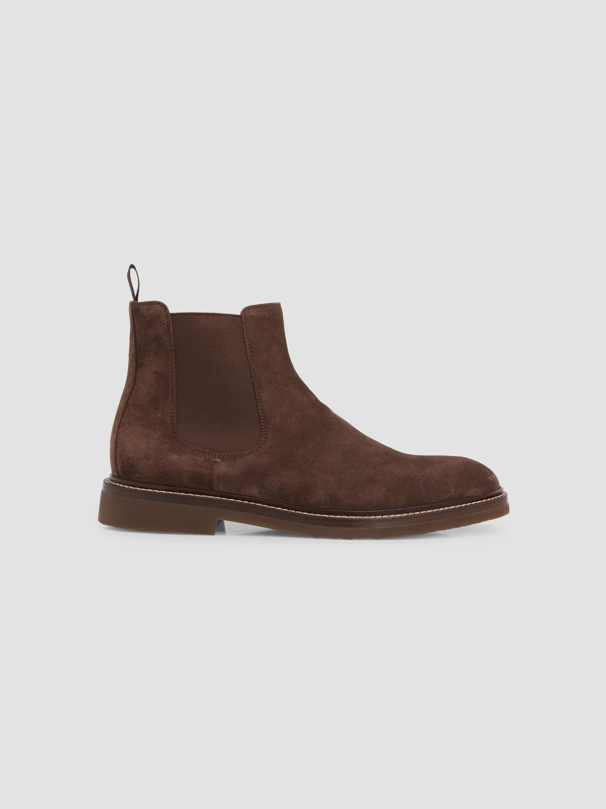 Men's Suede Chelsea Boots - Moka - 1