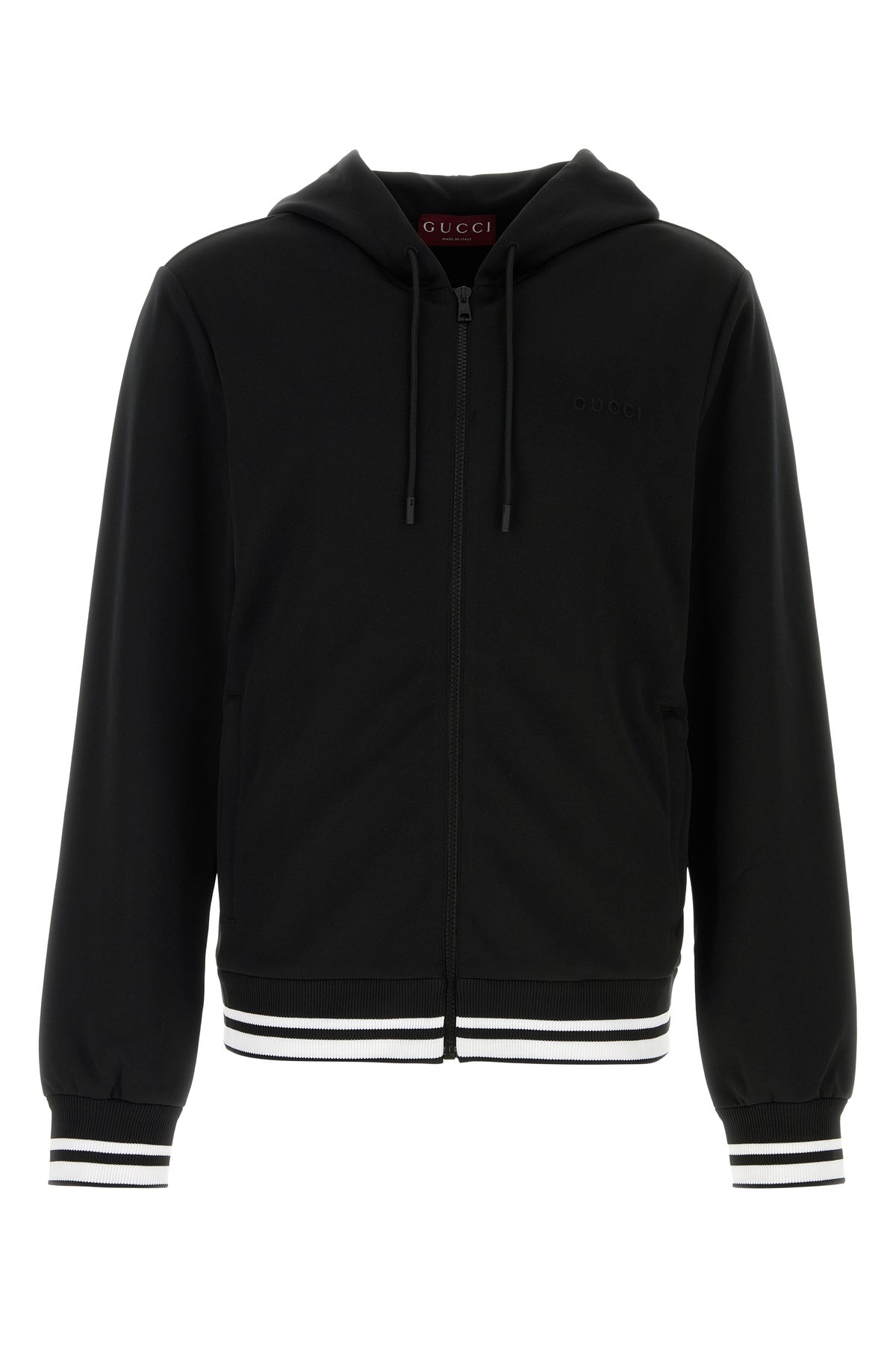 Gucci Men Black Tech Jersey Sweatshirt - 1