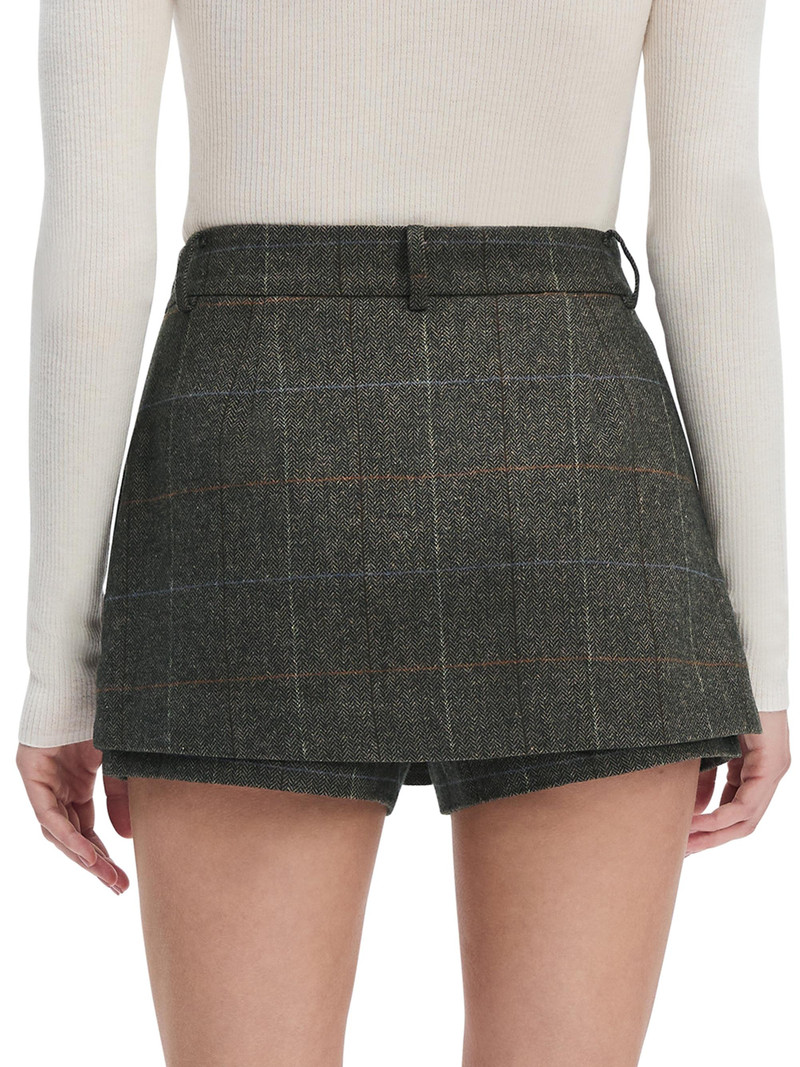 Women's Spencer Plaid High-Rise Skort - Mocha Plaid 6