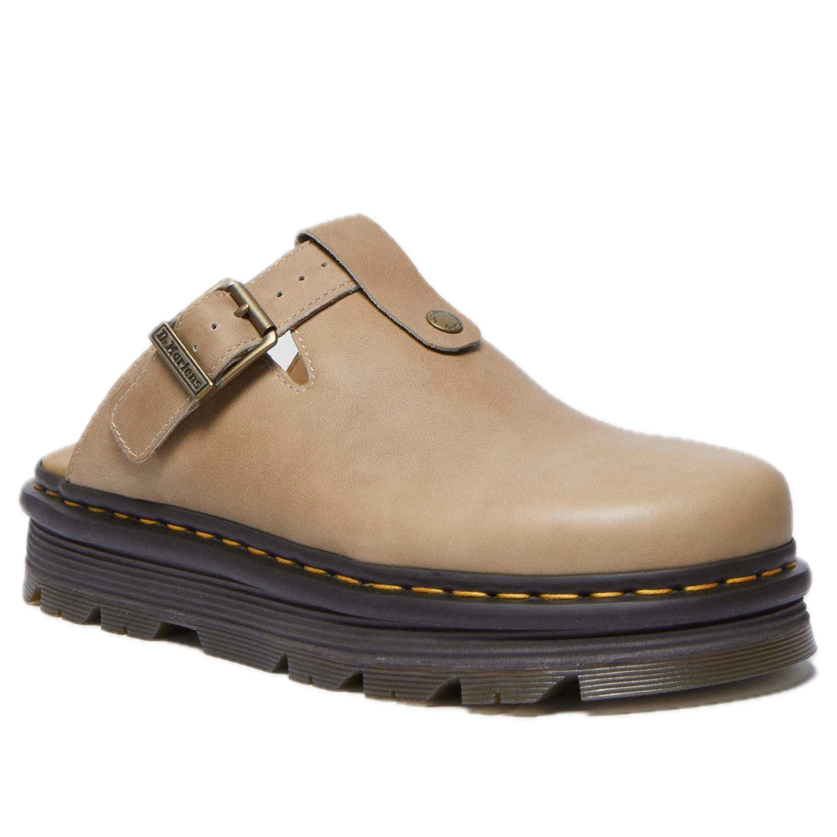 Dr. Martens Zebzag Leather Casual Slingback Platform Mules 'Porcelain Tan' 40684960 - 3