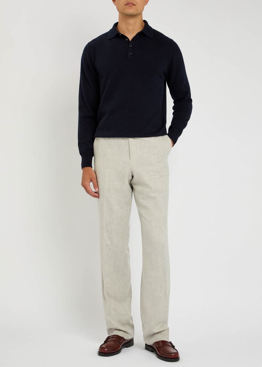 Allude Cashmere Polo Shirt - 4