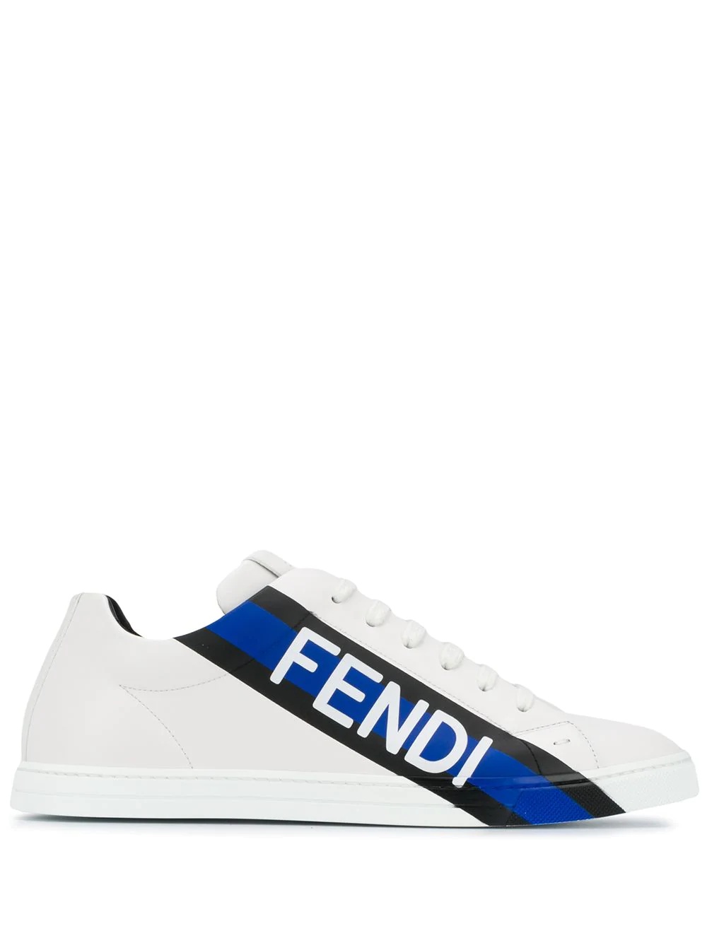 low-top logo print sneakers - 1