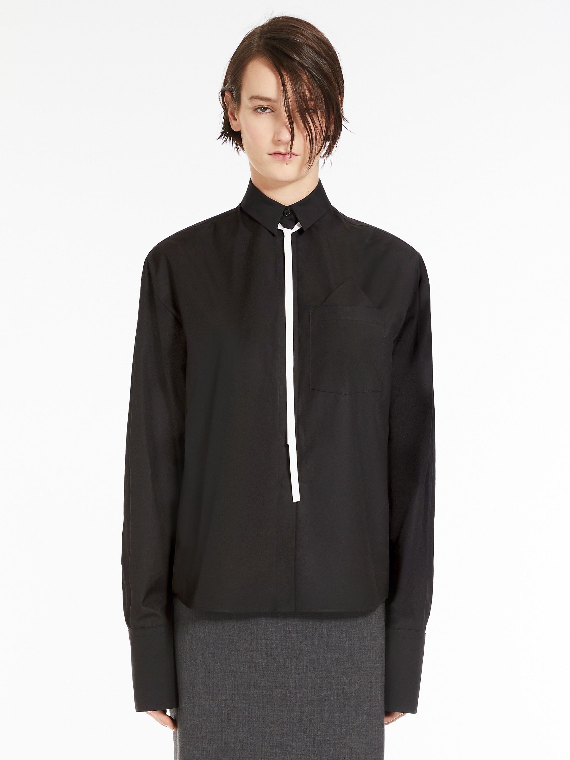 GESSO Oversized poplin shirt - 3