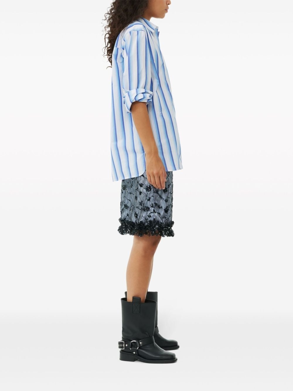 striped organic cotton shirt - 3