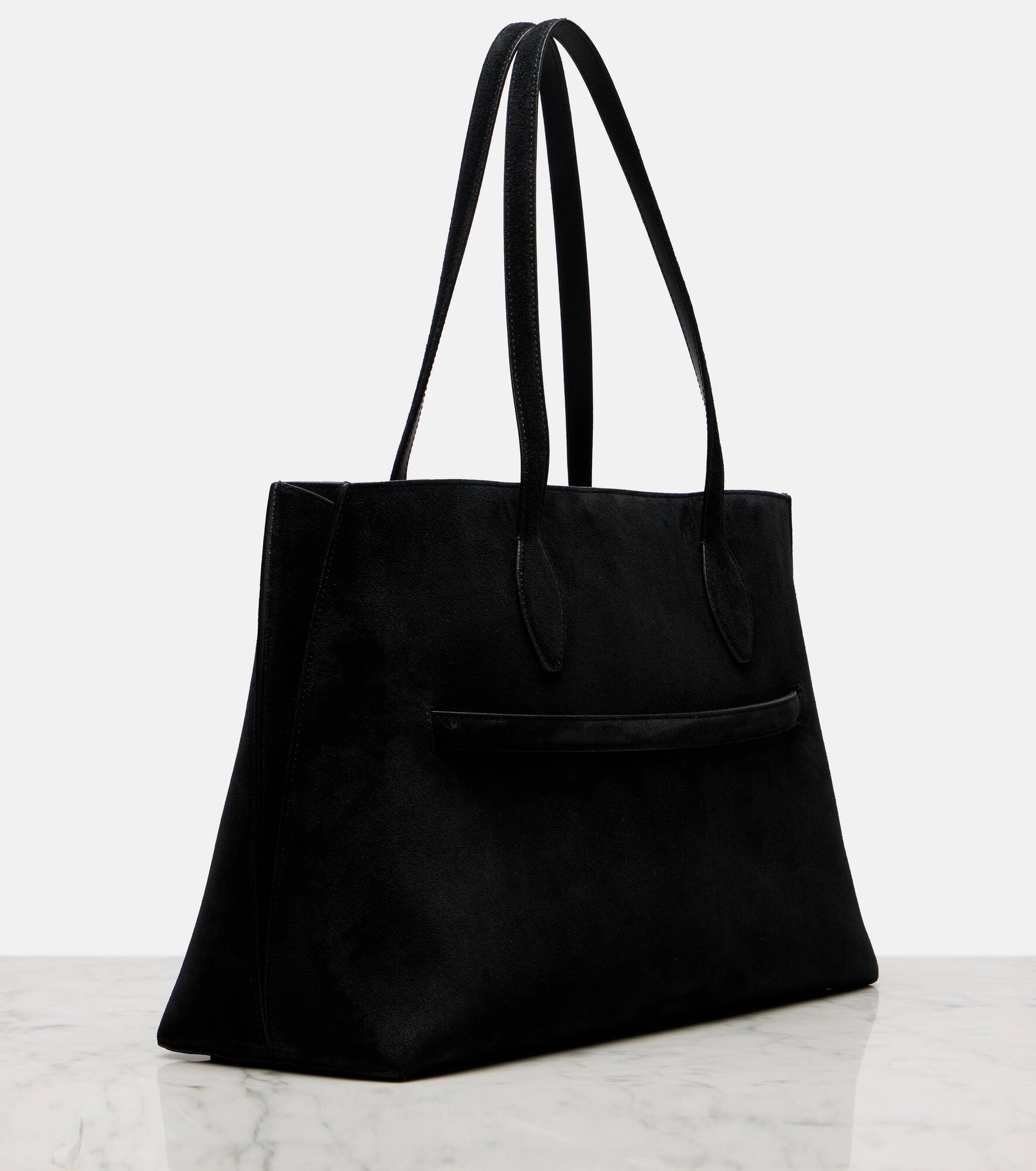 Large suede tote bag - 4