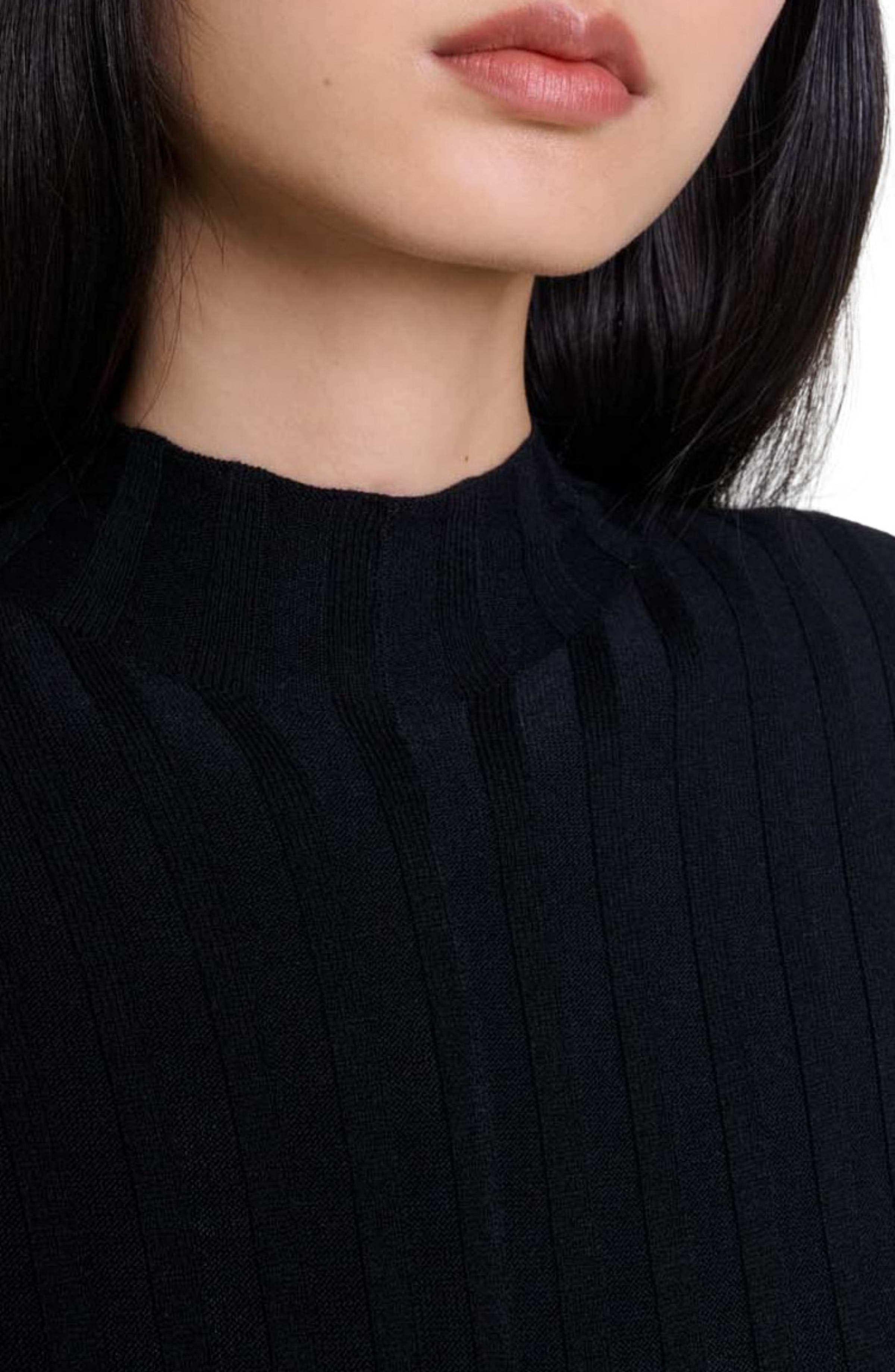 maje Short knit dress in Black at Nordstrom - 7
