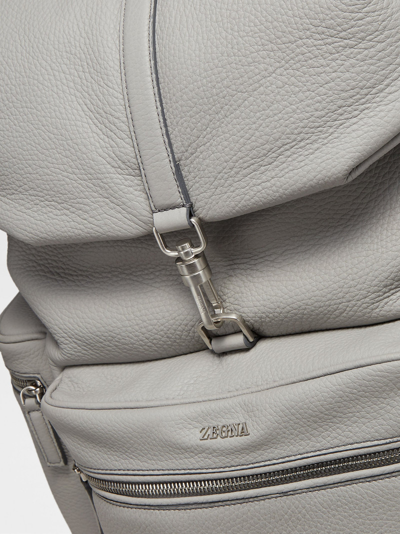 GREY MÉLANGE DEERSKIN SPECIAL BACKPACK 5