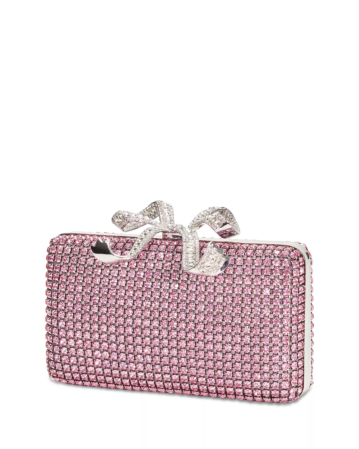 Pink Crystal Box Clutch - 3