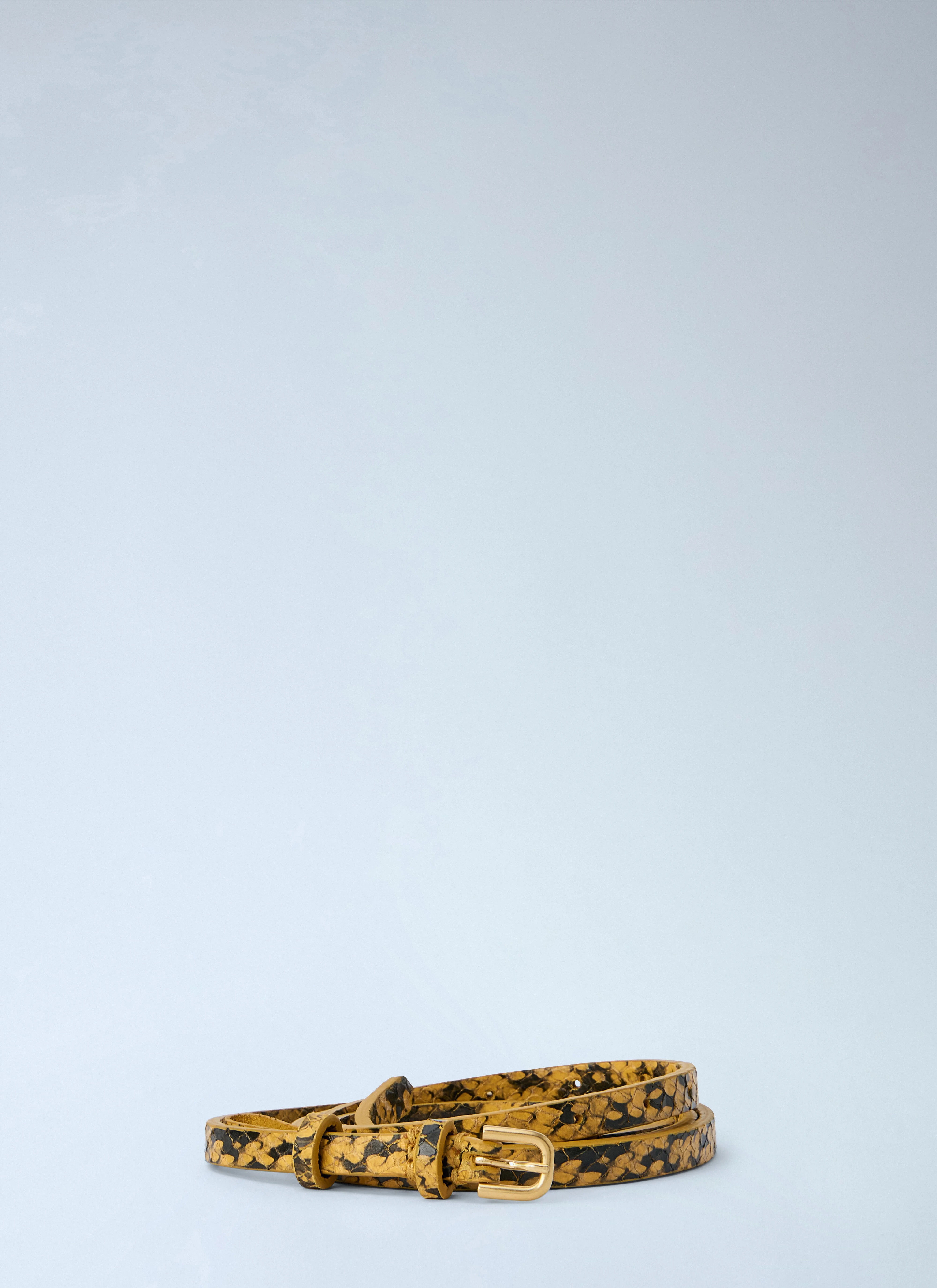Patterned Leather Belt - 1
