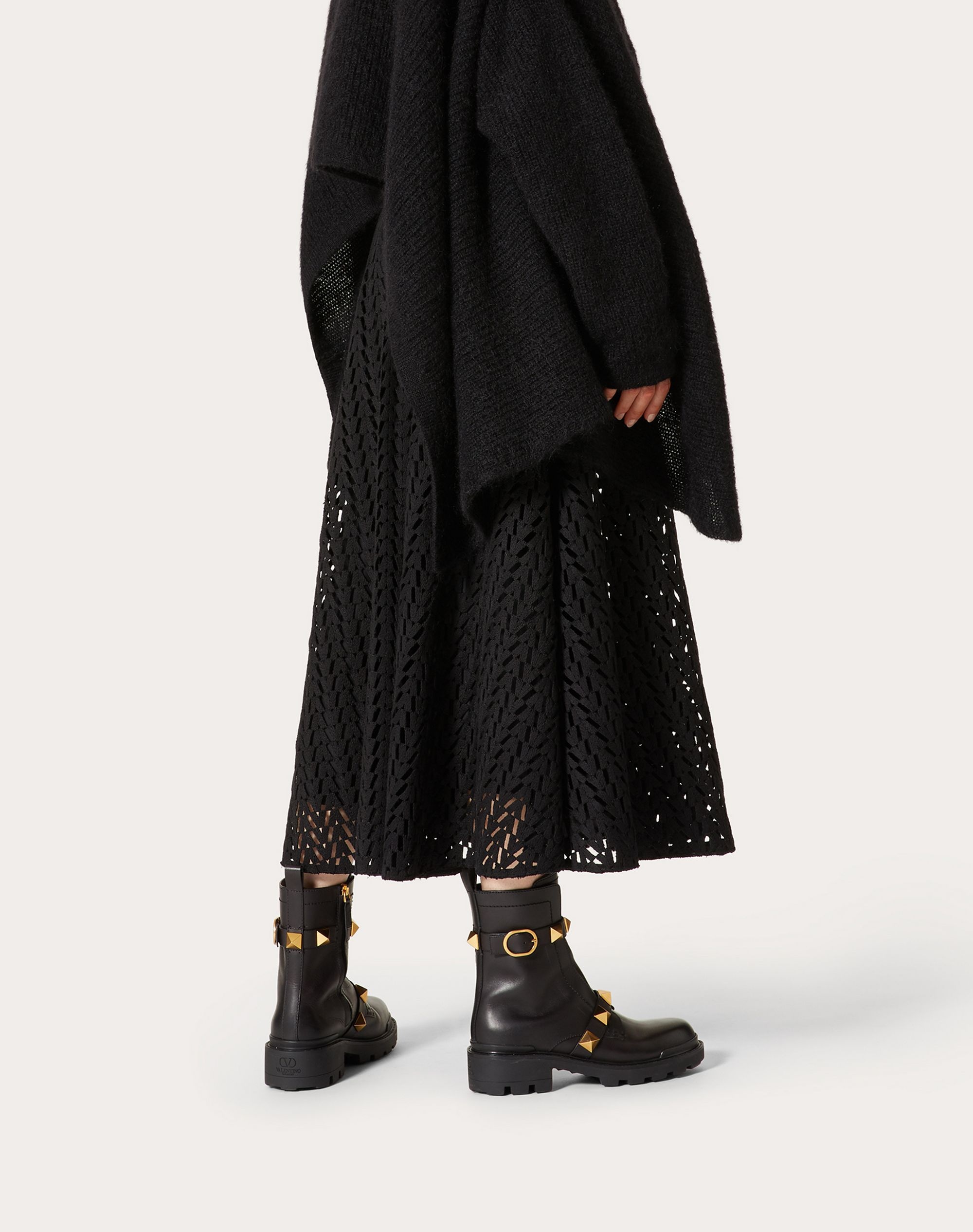 OPTICAL VALENTINO CORDONETTO SKIRT - 4