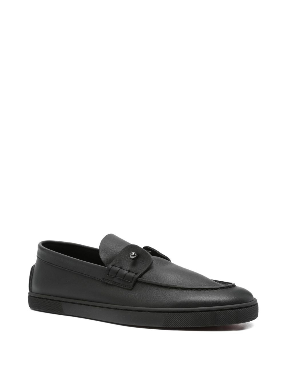 slip-on leather loafers - 2