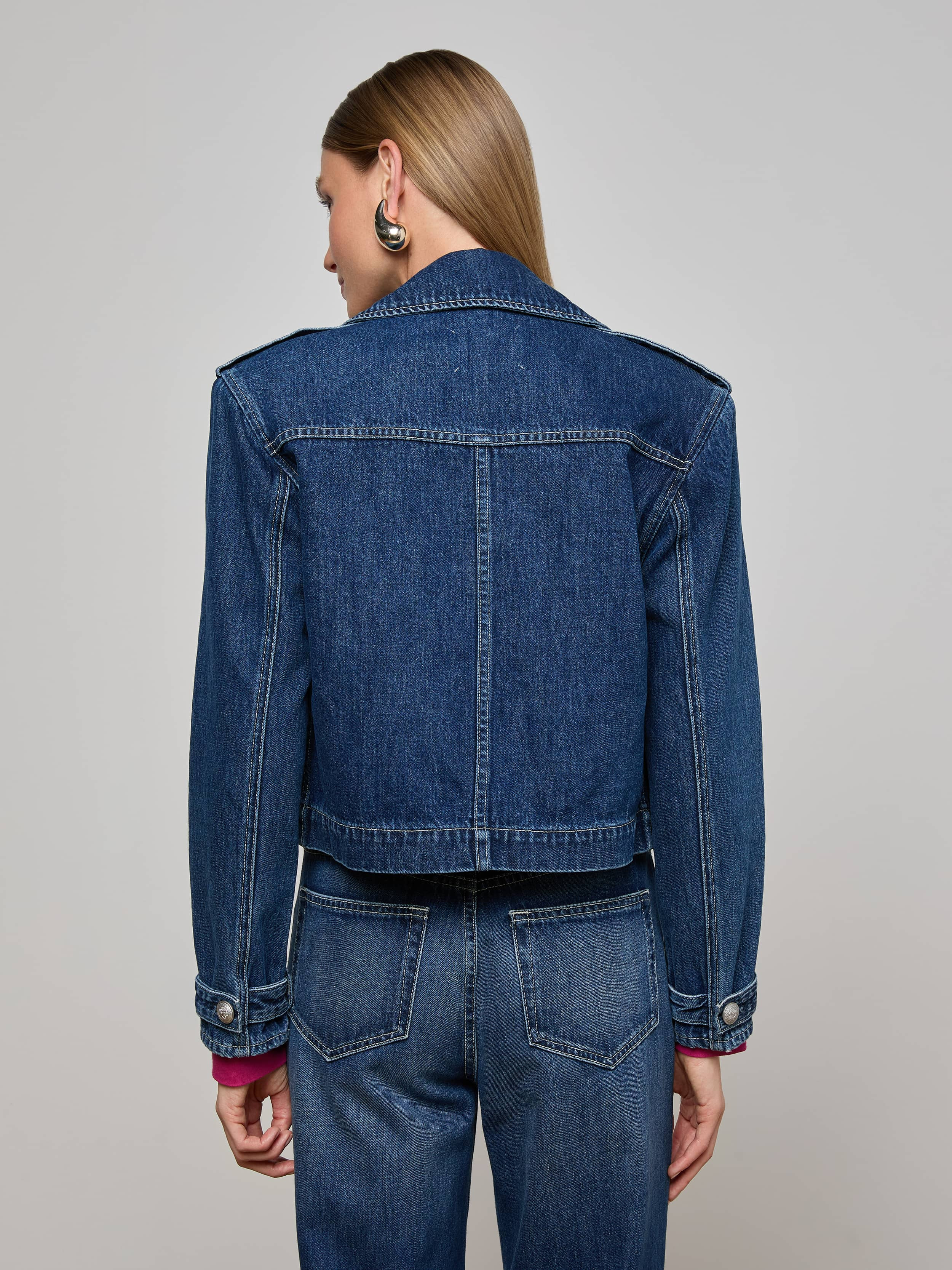 Maddox Denim Trench Coat - 5