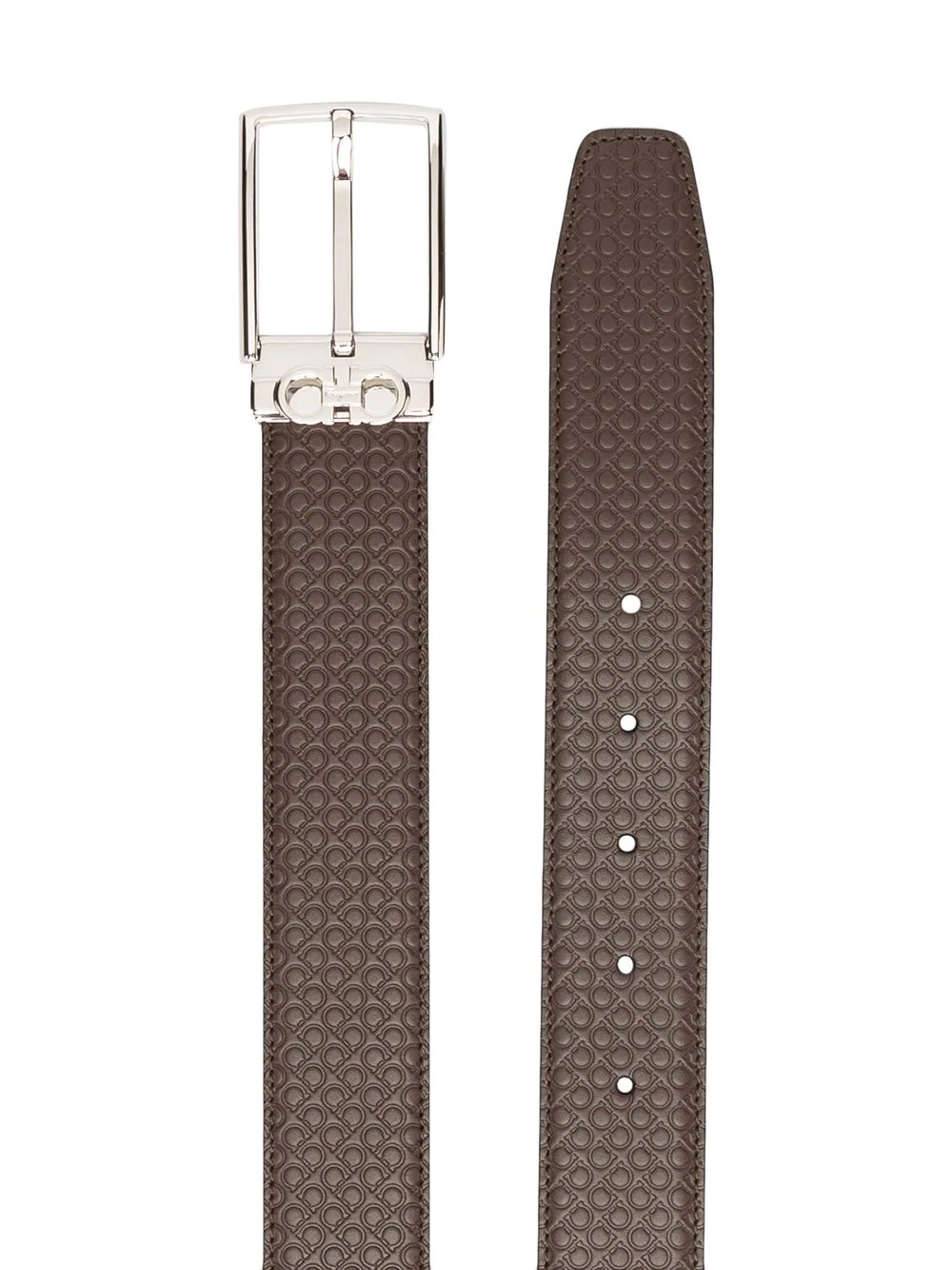 debossed Gancini-motif belt - 2