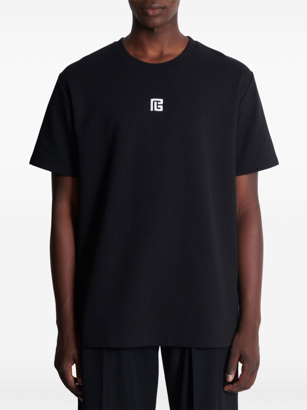 logo-embroidered t-shirt - 5