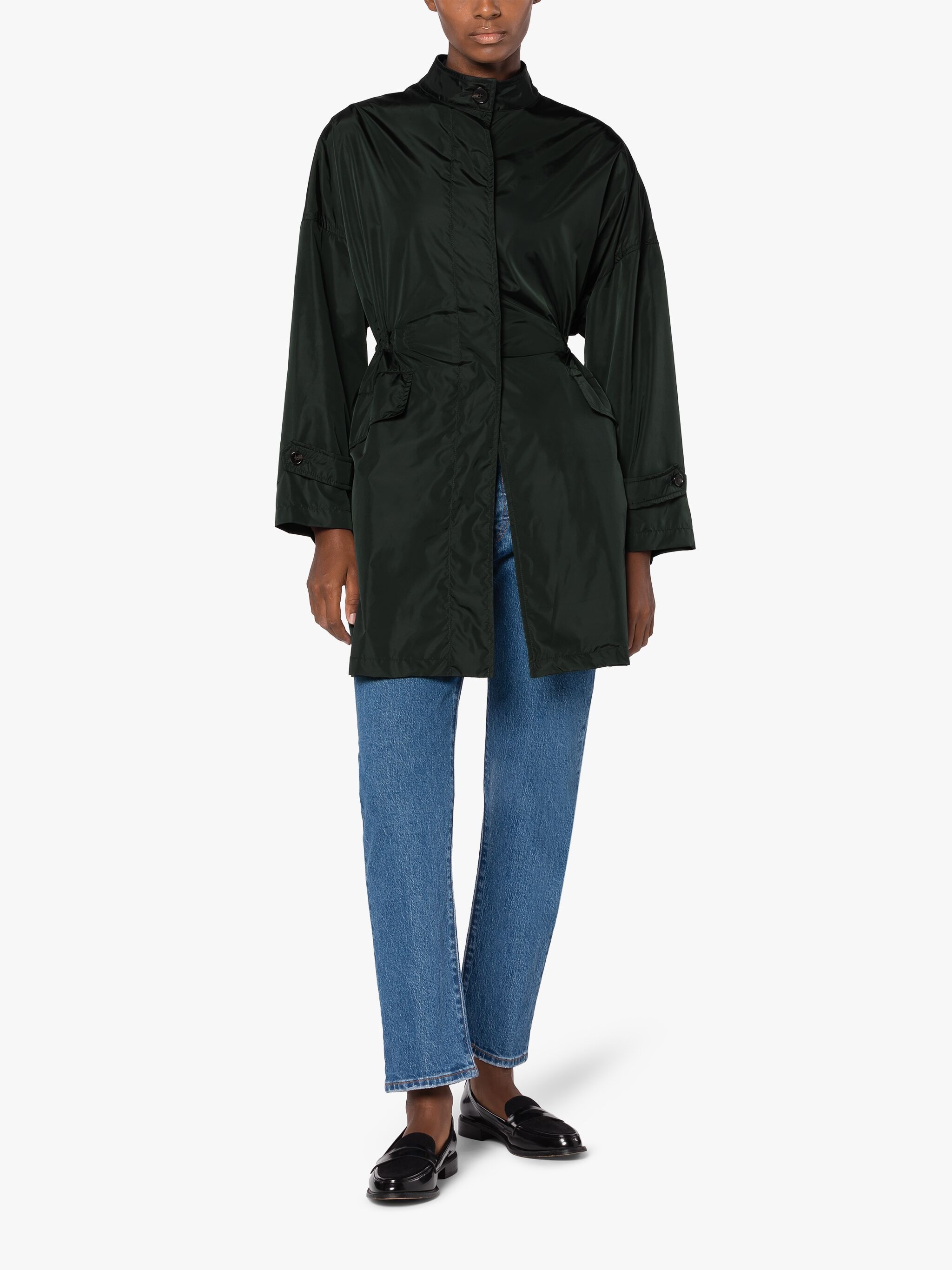 HUMBIE GREEN NYLON PACKABLE PARKA - 1