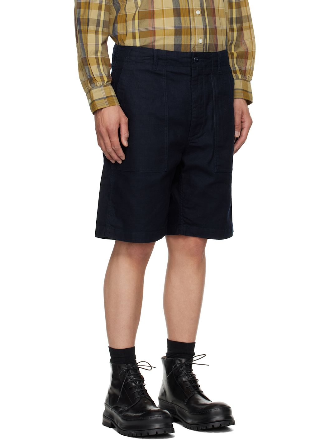 Navy Fatigue Shorts - 2