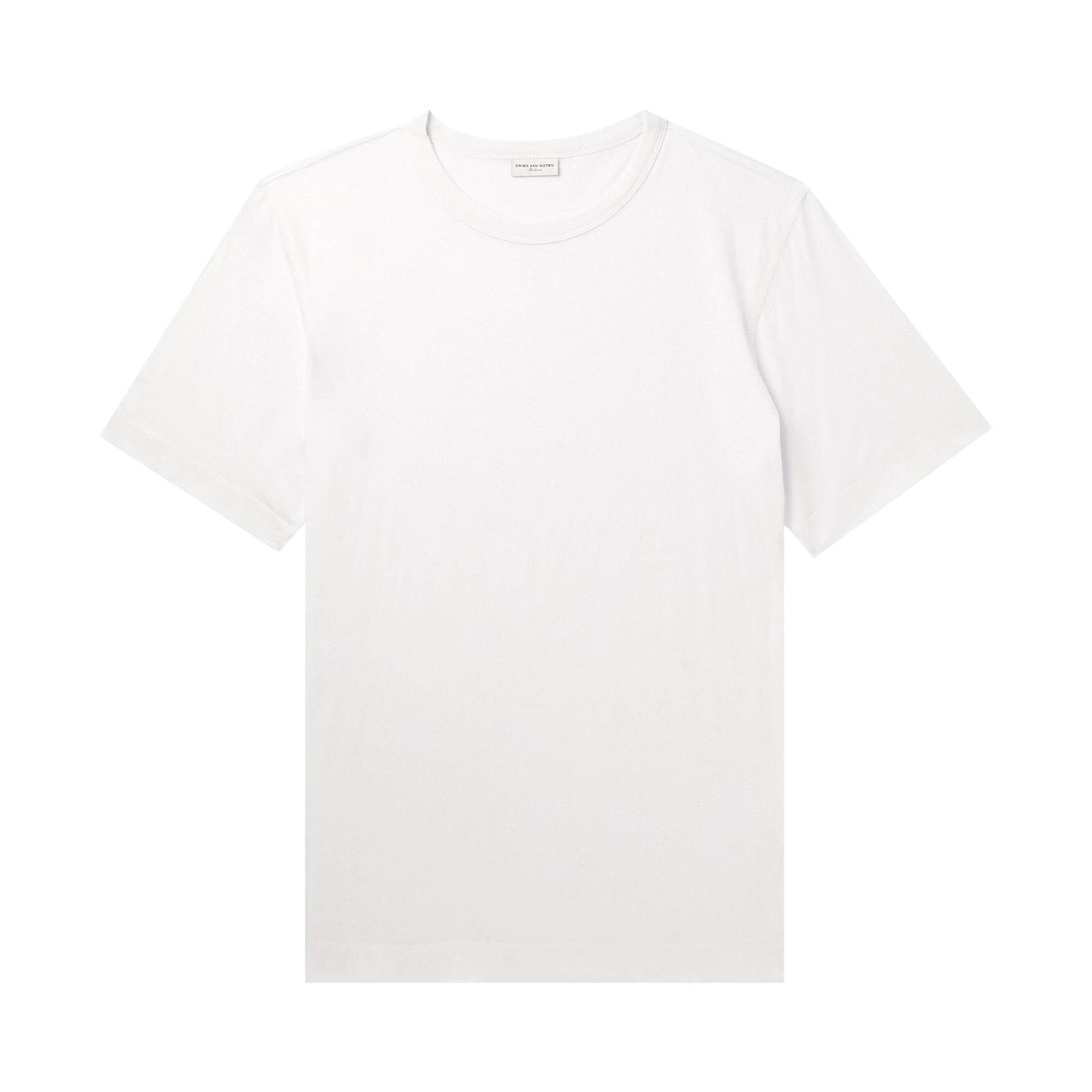 Dries Van Noten Supima Jersey T-Shirt 'White' - 1