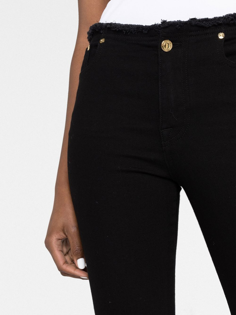 Comfort frayed-hem skinny jeans 3