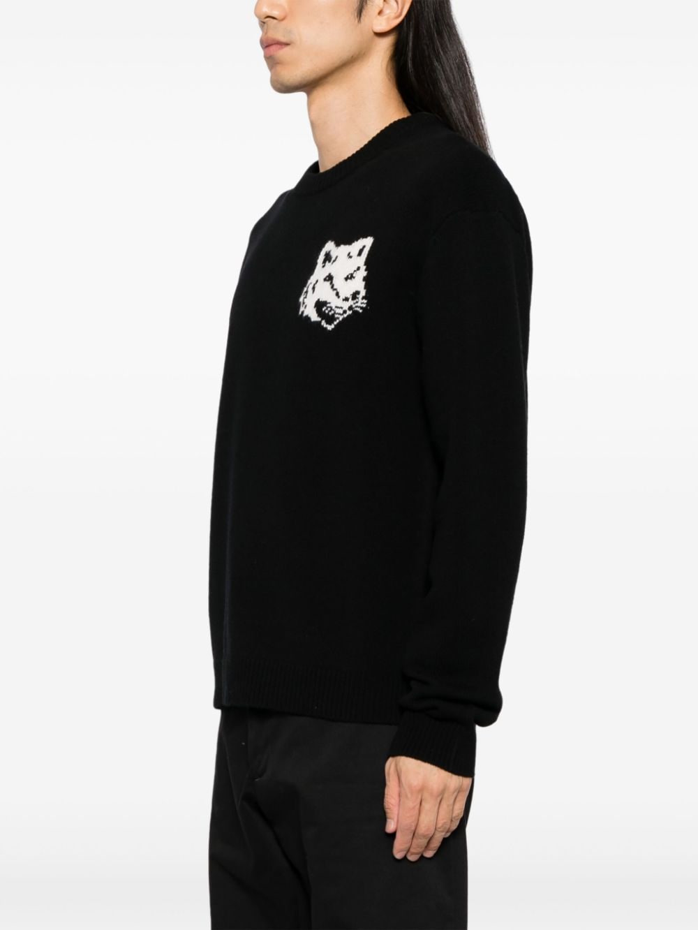 Fox Head Wool Jumper - 5